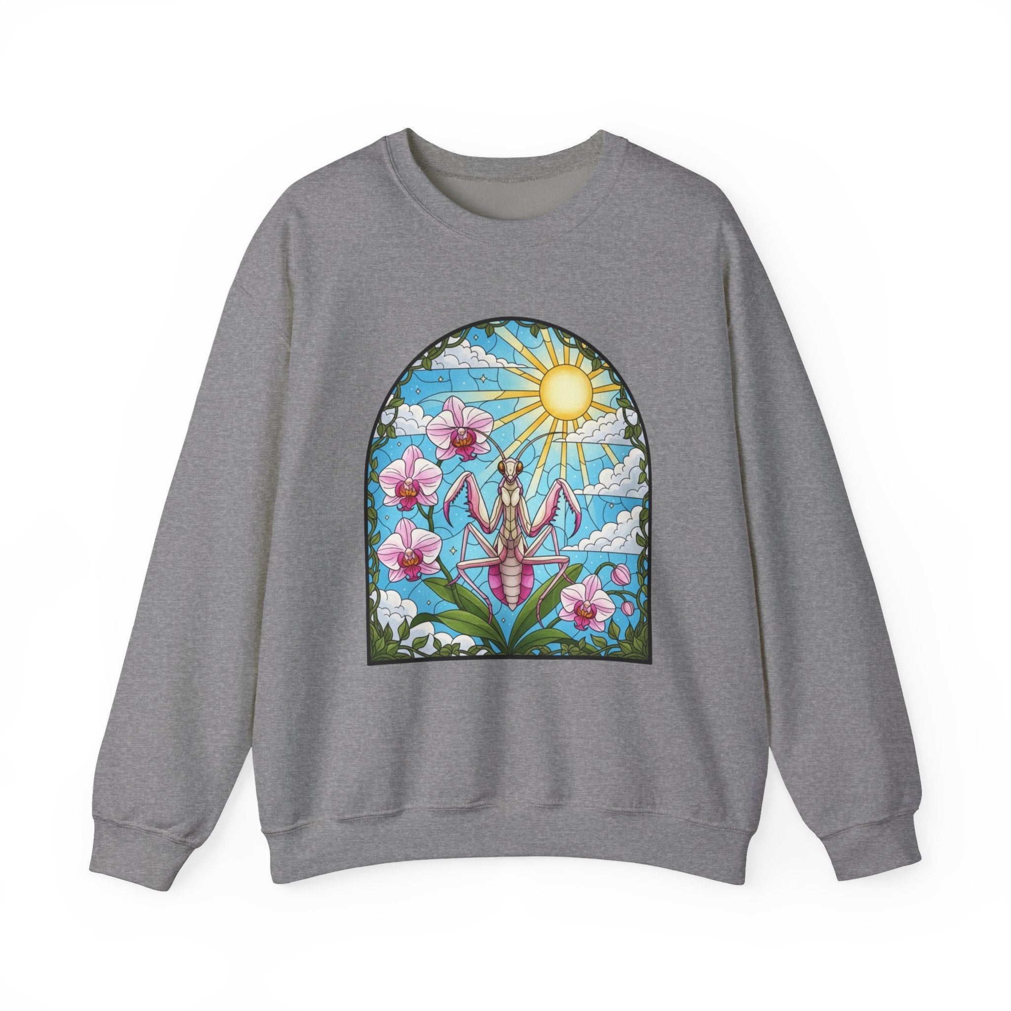 Praying Mantis Stained Glass Sweatshirt
