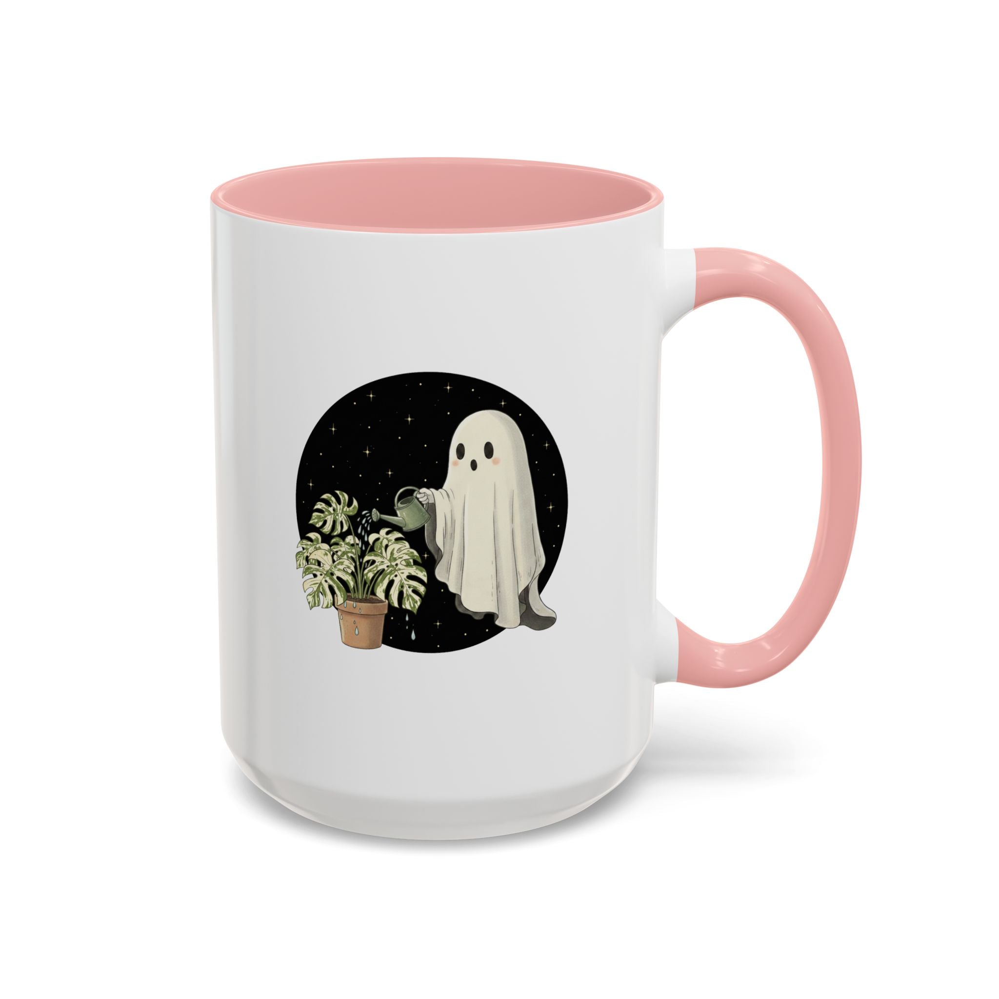 Ghost Plant Lover Coffee Mug | Cute Ghost Watering Houseplants (11/15oz)