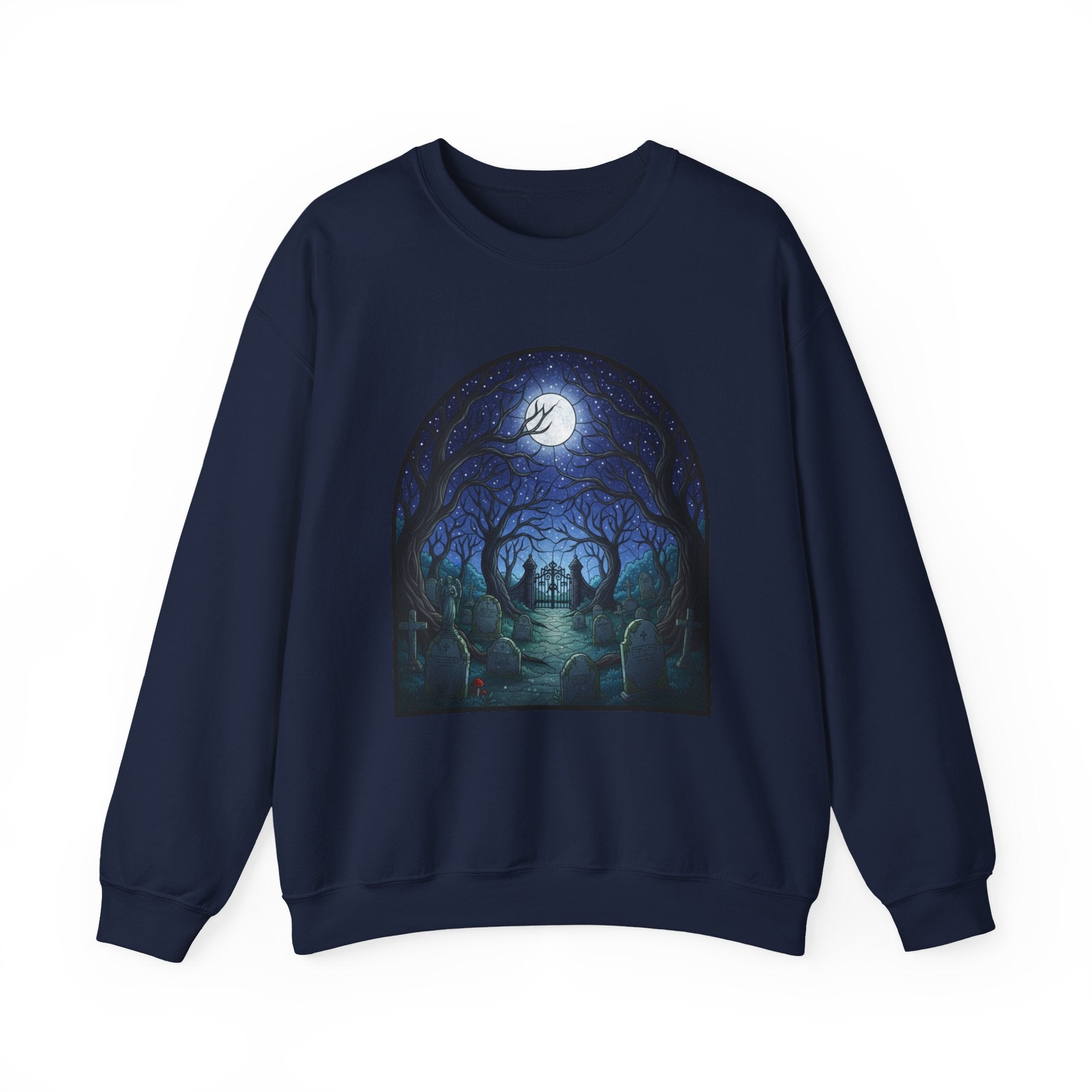 Moonlit Graveyard Crewneck Sweatshirt