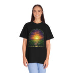 Rainy Sunset Stained Glass T-Shirt