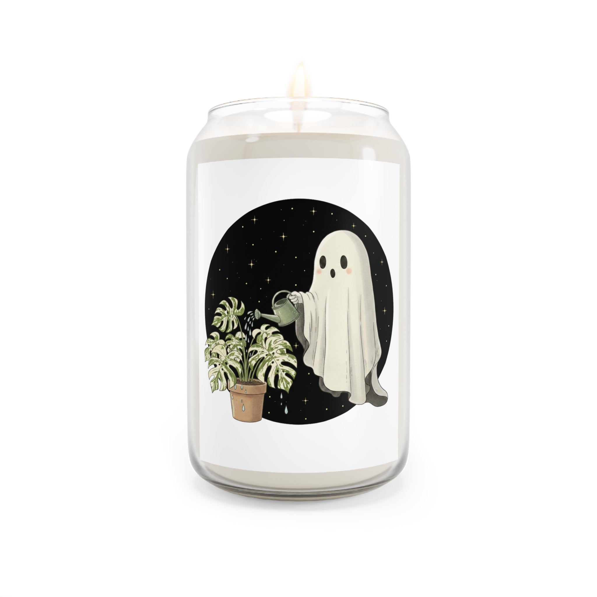 Ghostly Plant Care Scented Soy Candle 13.75 oz