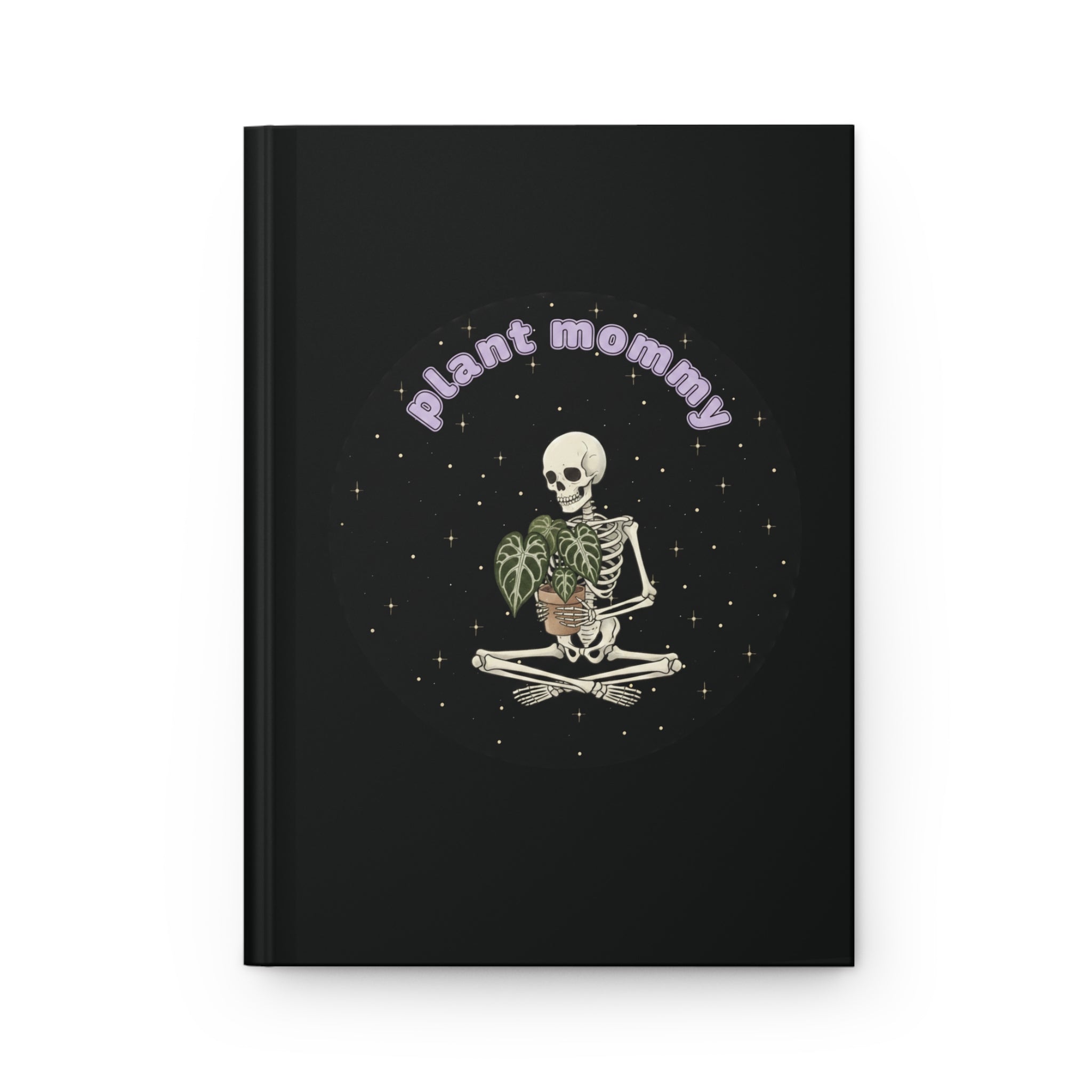 "Plant Mommy" Skeleton & Houseplant Matte Notebook | Gothic Botanical Gift