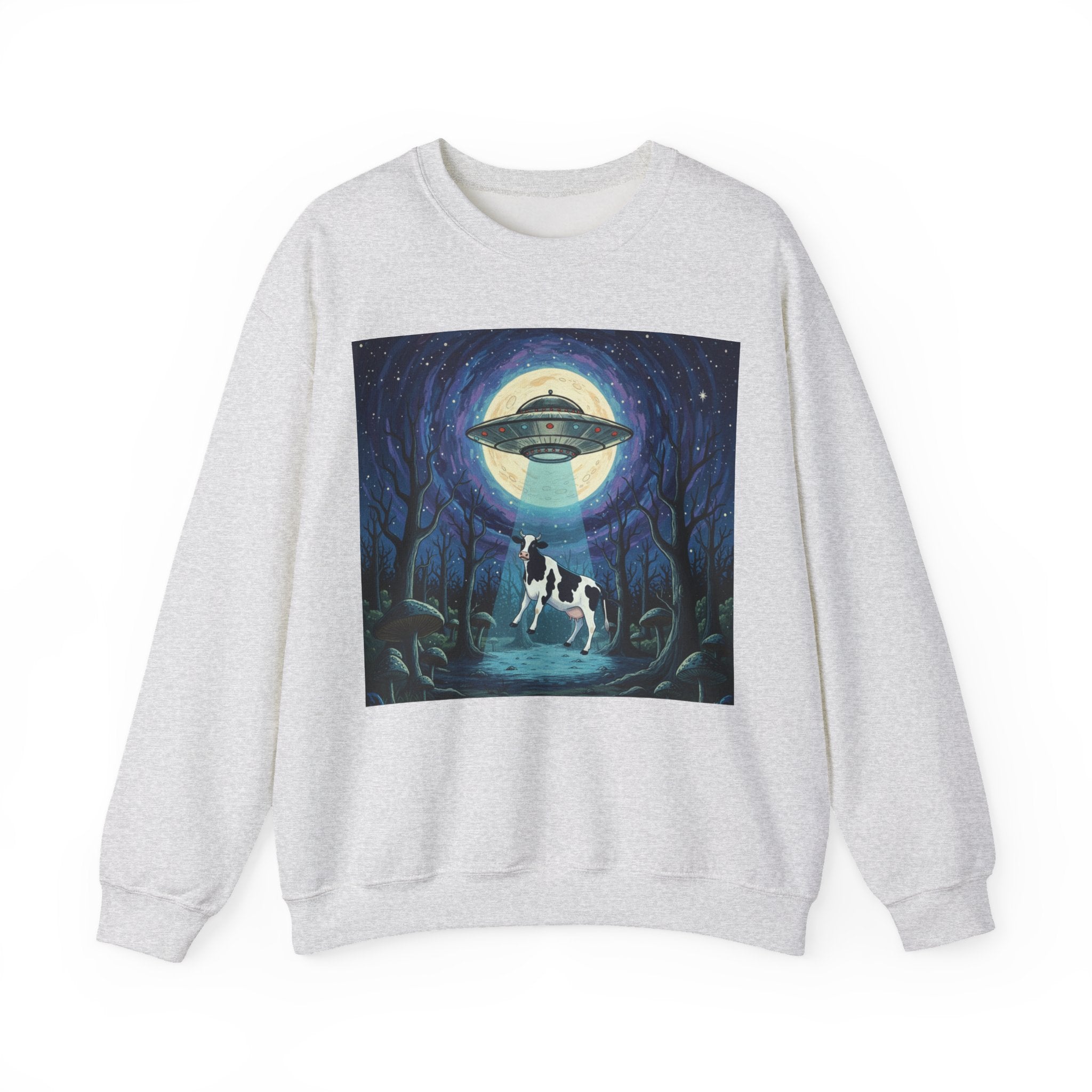 UFO Cow Abduction Crewneck Sweatshirt