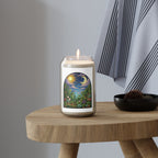 Celestial Houseplant Garden Stained Glass Art Scented Soy Candle 13.75 oz