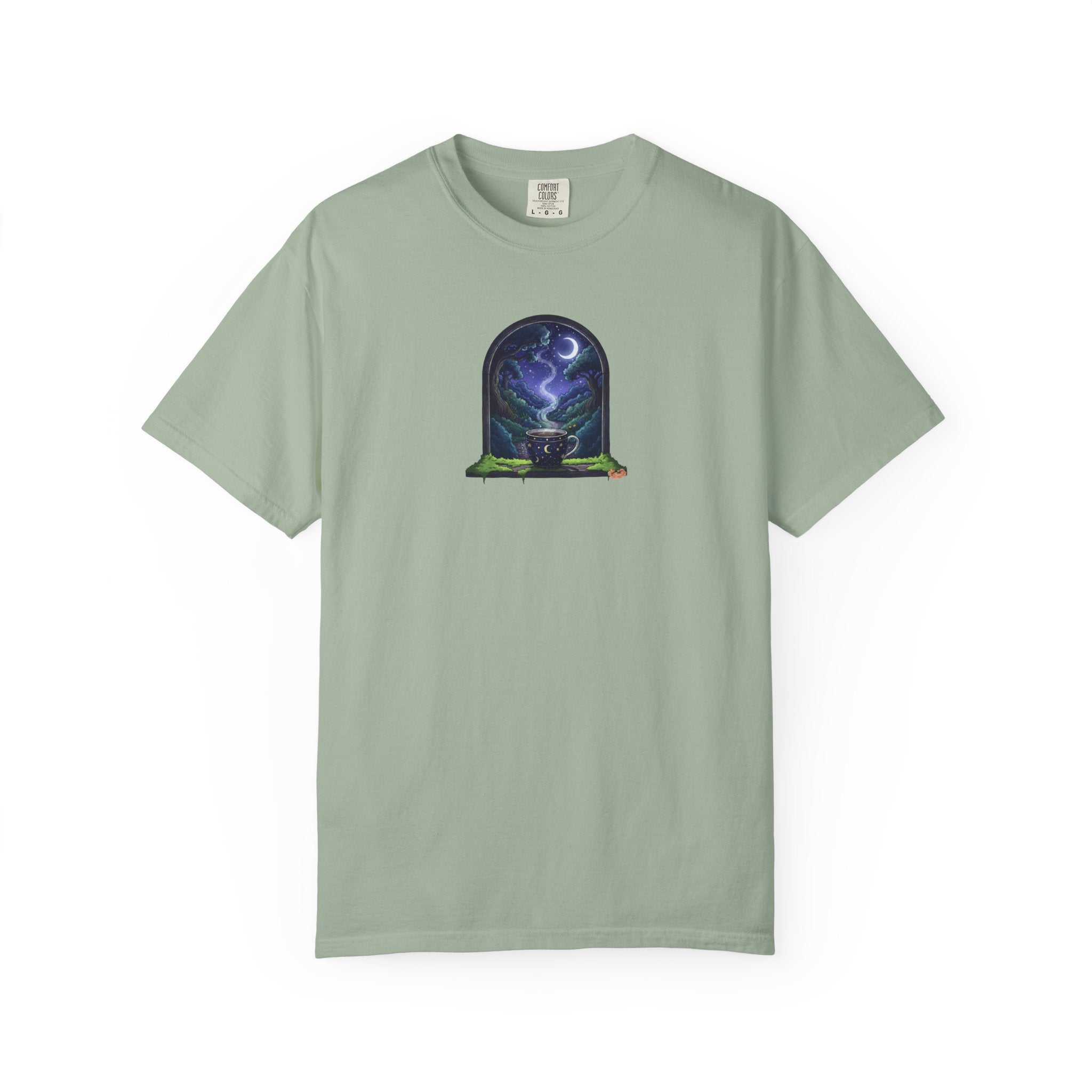 Mystic Night T-Shirt | Coffee with Forest View