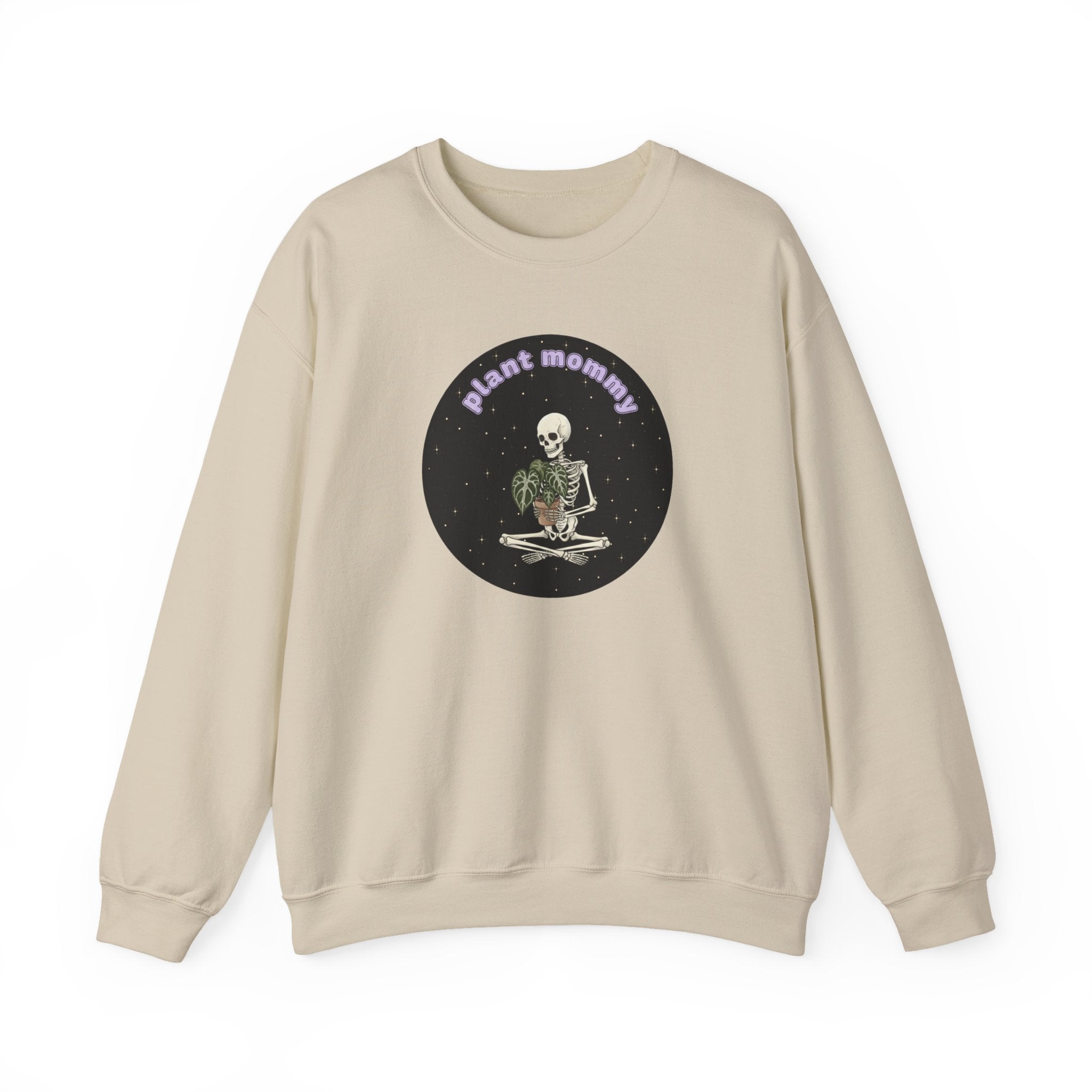 Plant Mommy Sweatshirt | Skeleton with Anthurium Plant Retro