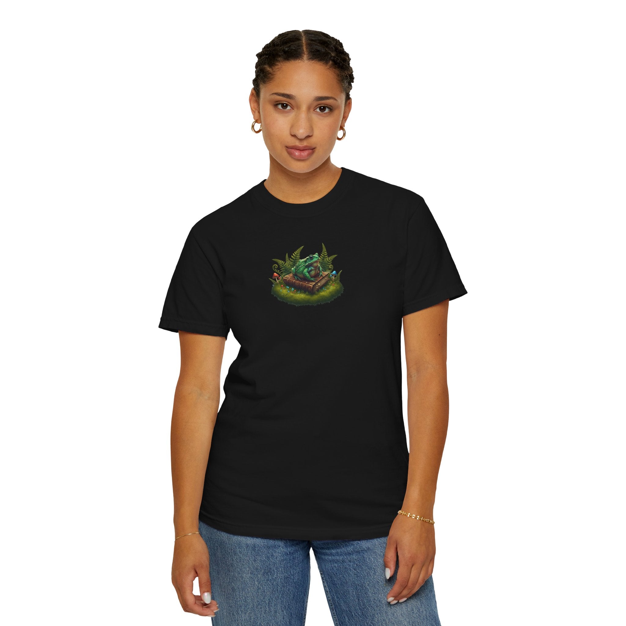 Mr. Toad's Book T-Shirt | Charming Toad Sitting on a Book