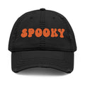 Spooky Embroidered Dad Hat | Distressed Spooky Baseball Cap
