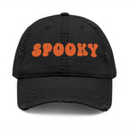 Spooky Embroidered Dad Hat | Distressed Spooky Baseball Cap