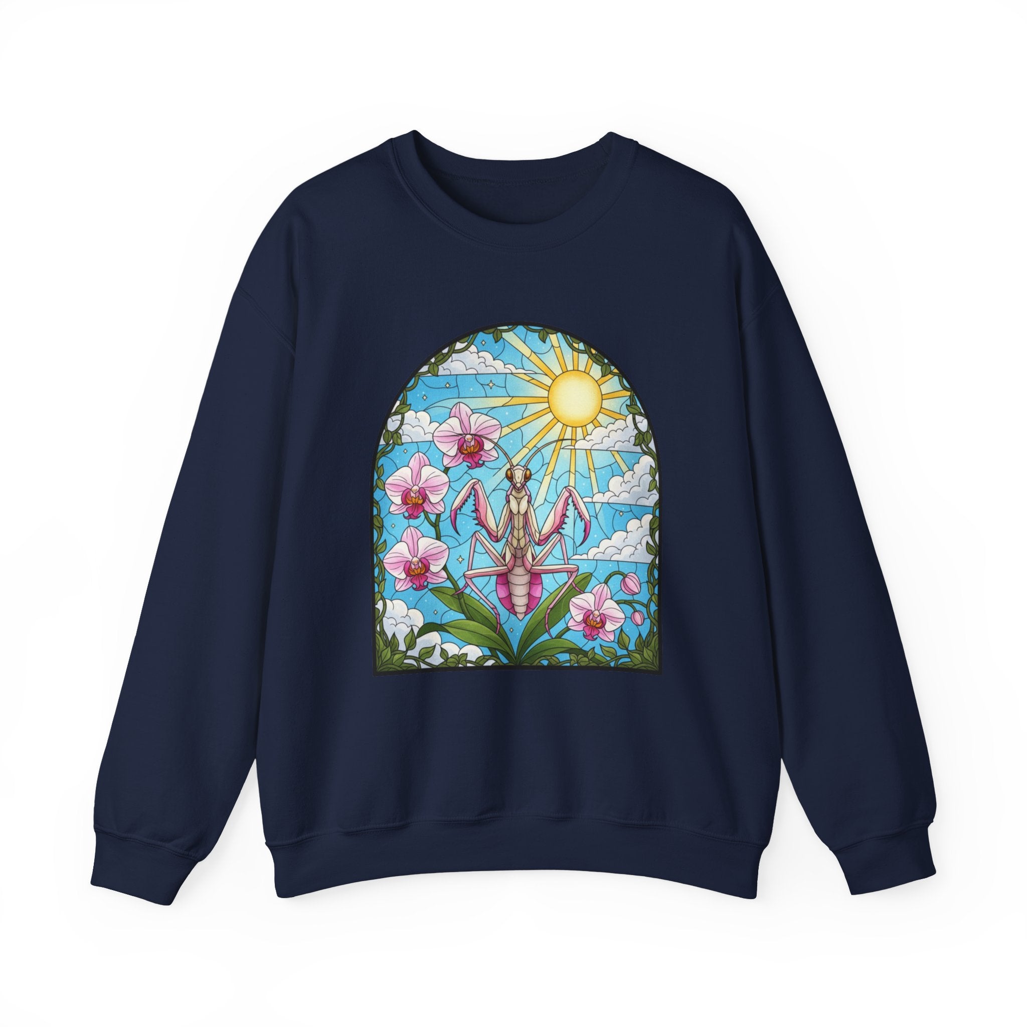 Praying Mantis Stained Glass Sweatshirt