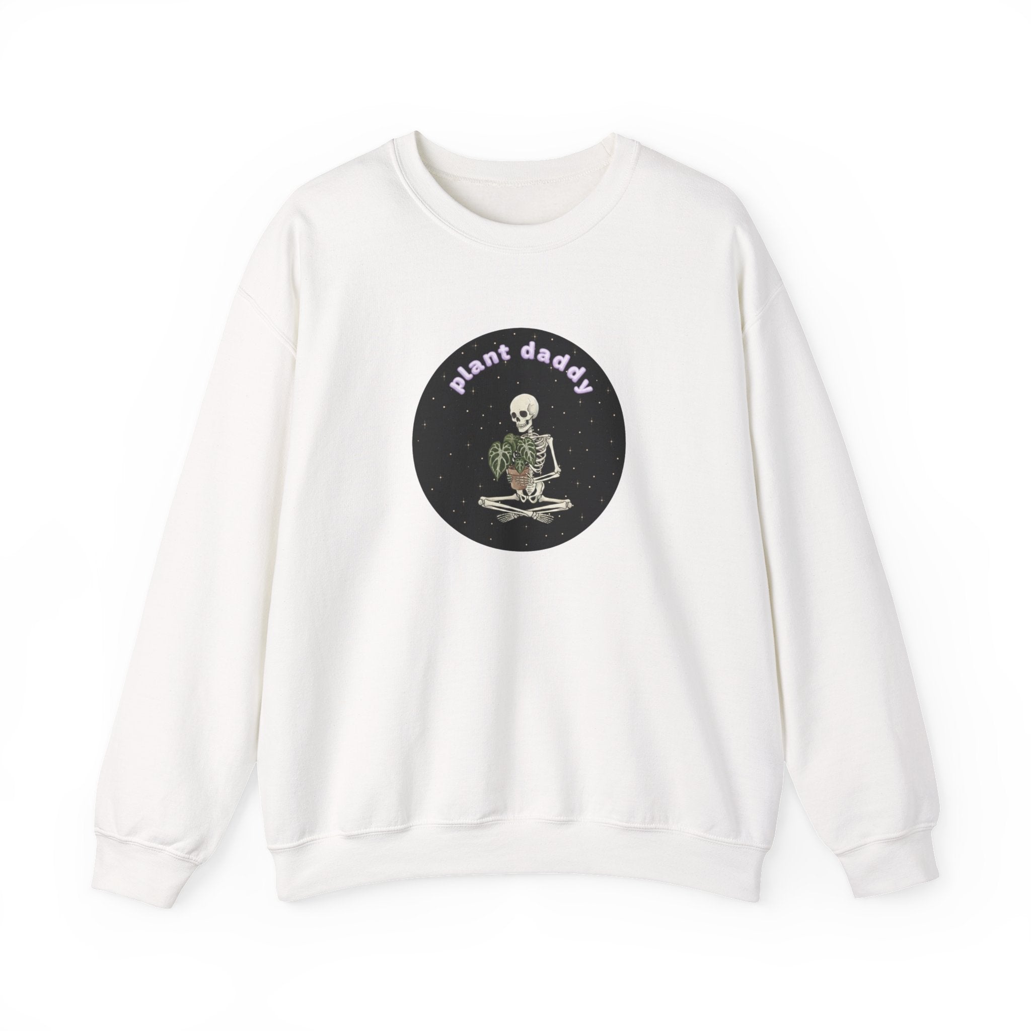Plant Daddy Crewneck Sweatshirt | Retro Skeleton Plant Pullover