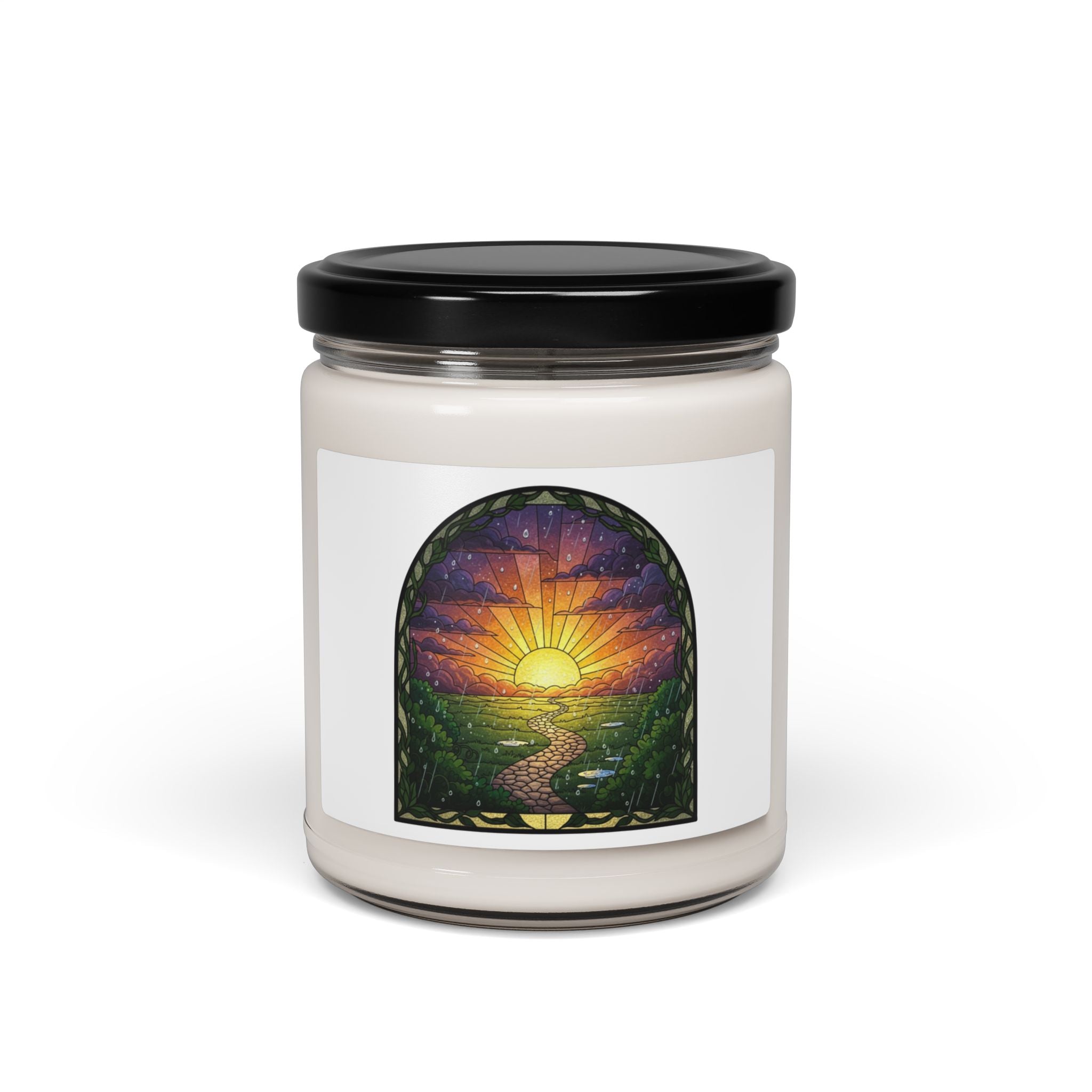 Rainy Sunset Scented Soy Candle | 9oz Aromatherapy Candle