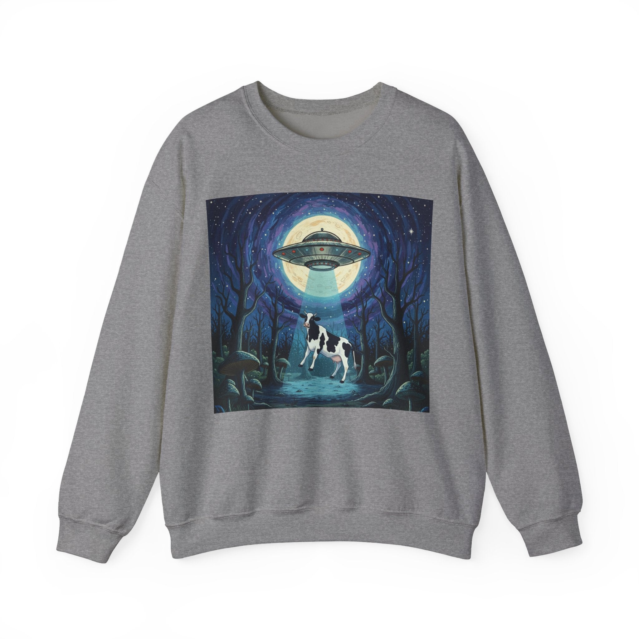 UFO Cow Abduction Crewneck Sweatshirt