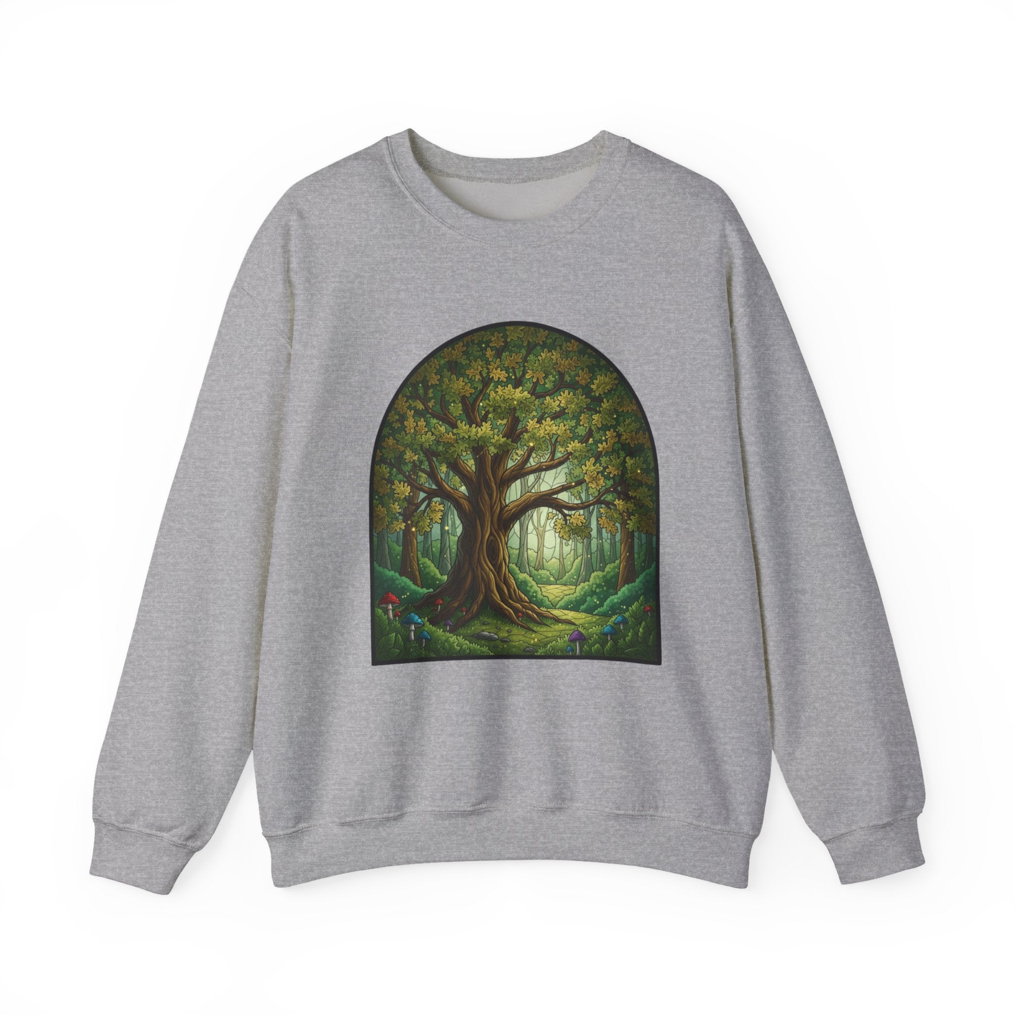 Enchanted Forest Tree Sweatshirt | Mystical Woodland Crewneck