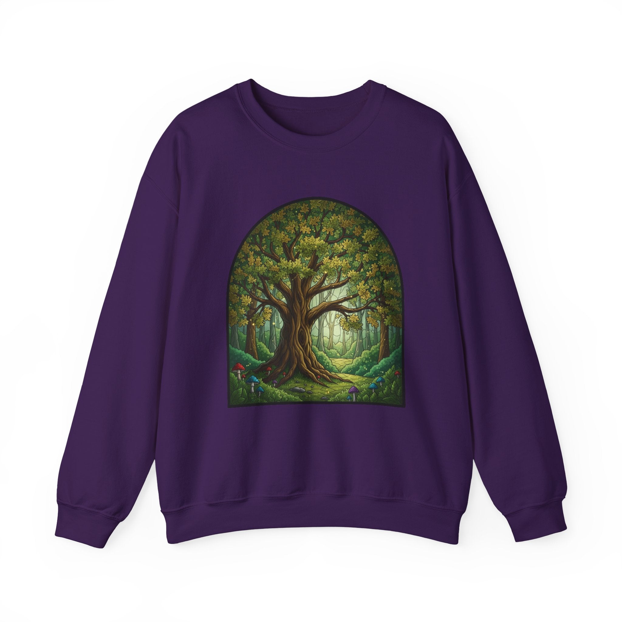 Enchanted Forest Tree Sweatshirt | Mystical Woodland Crewneck