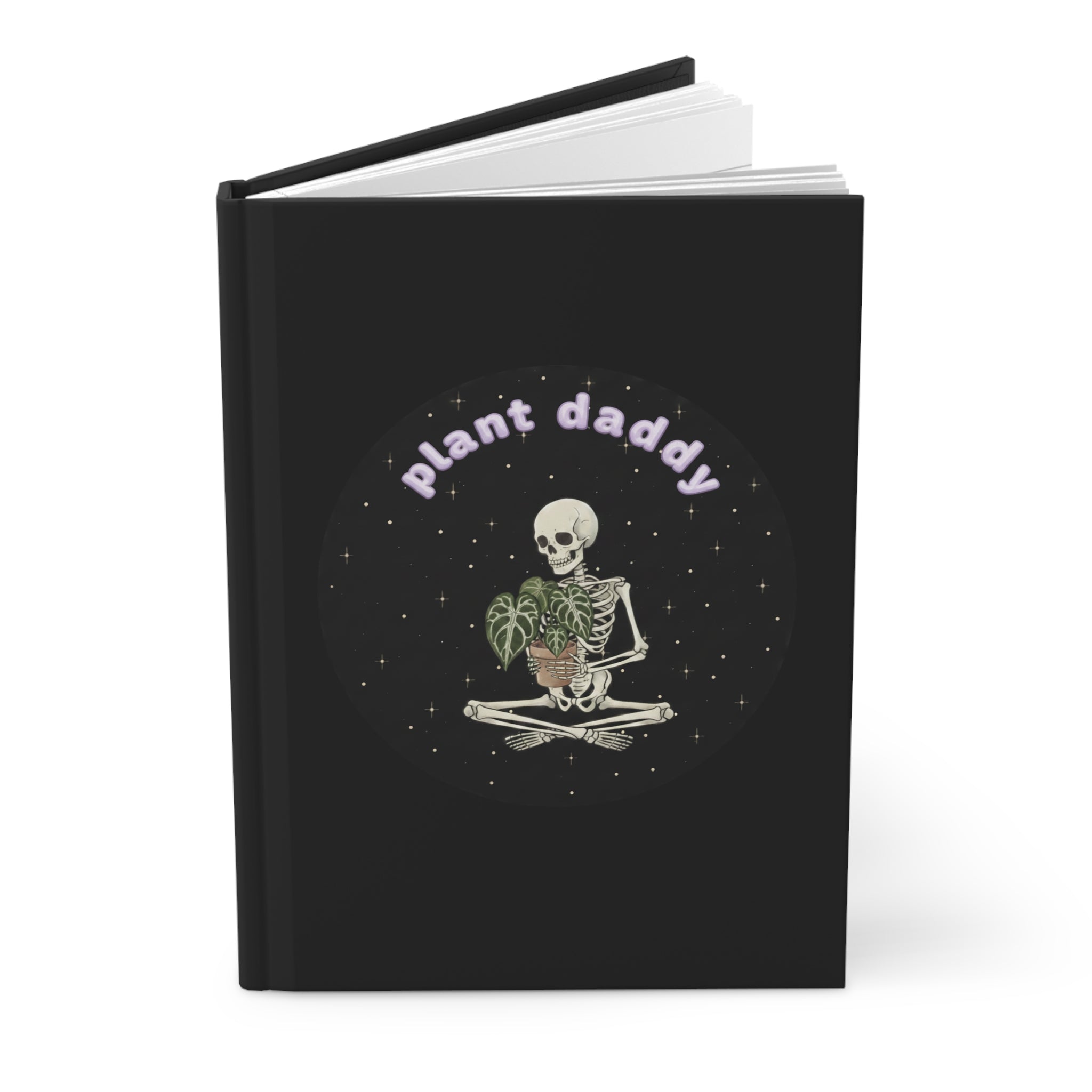 "Plant Daddy" Skeleton Hardcover Journal | Gothic Plant Lover Notebook