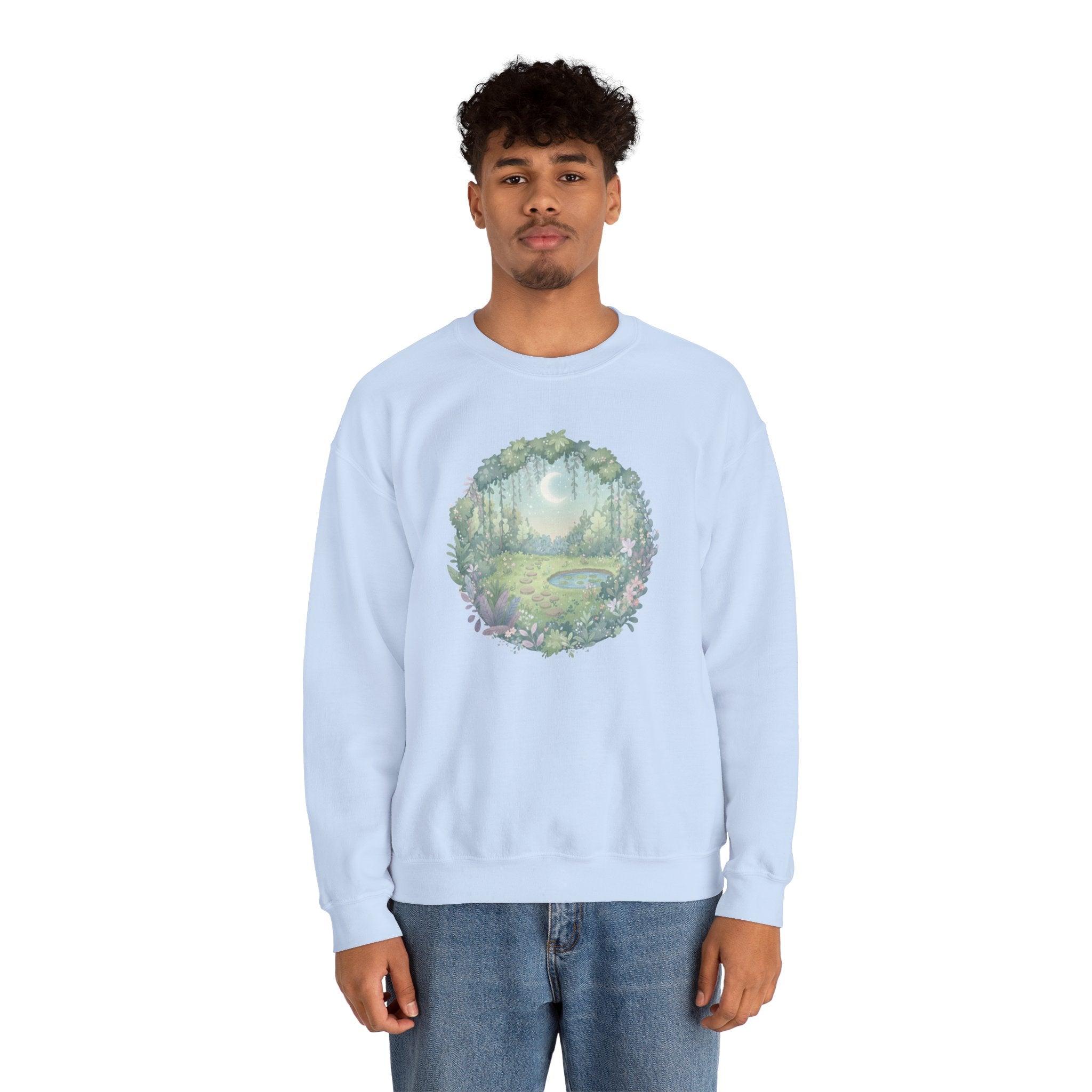 Moonlit Pond Crewneck Sweatshirt