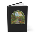 Garden Path Hardcover Journal | Stained-Glass Vegetable Garden Notebook