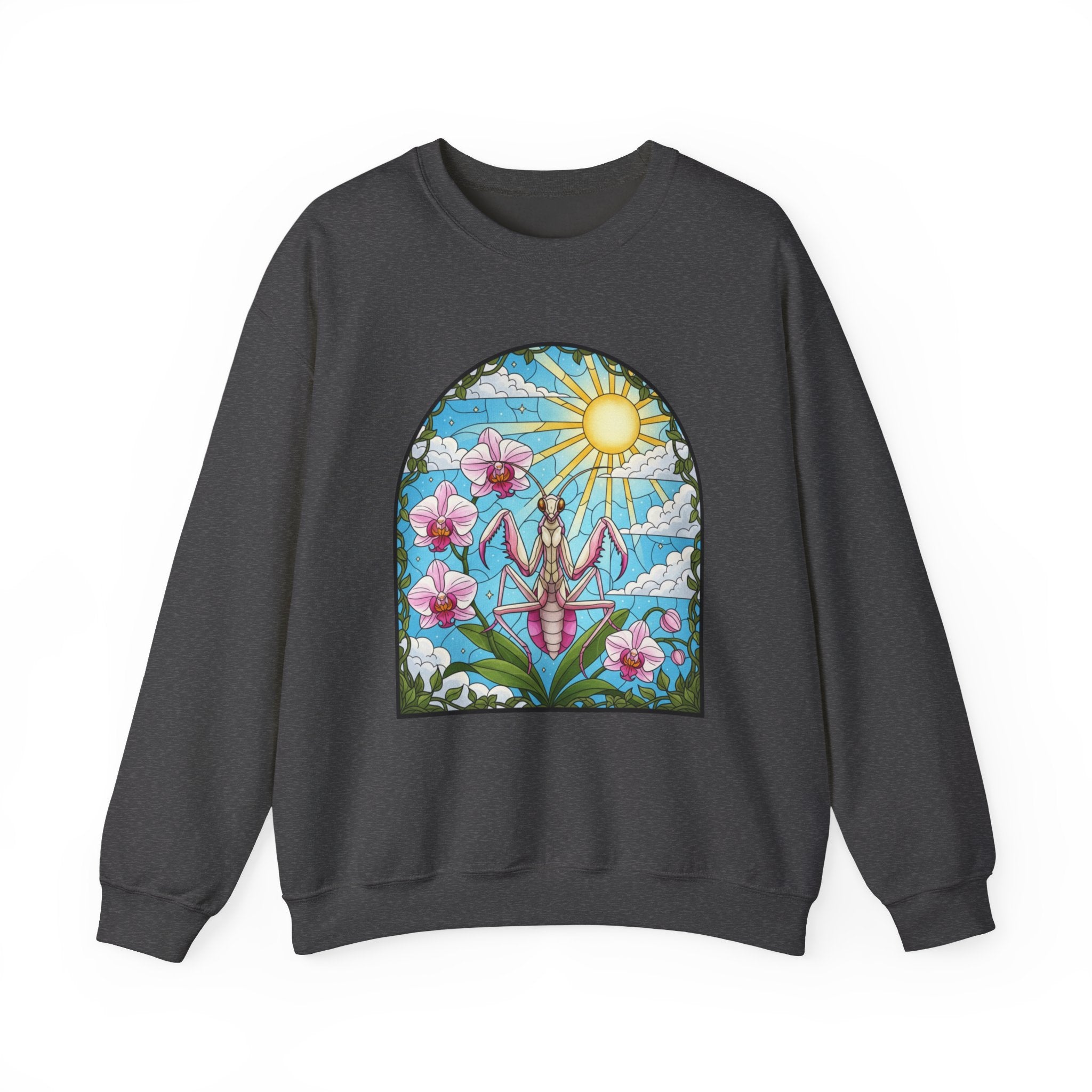 Praying Mantis Stained Glass Sweatshirt