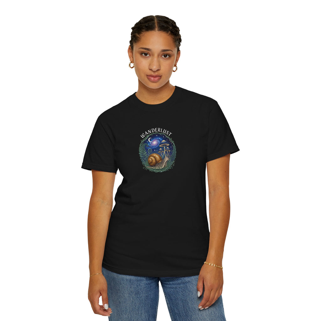 Snail Wanderlust T-Shirt | Cosmic Snail Graphic Tee