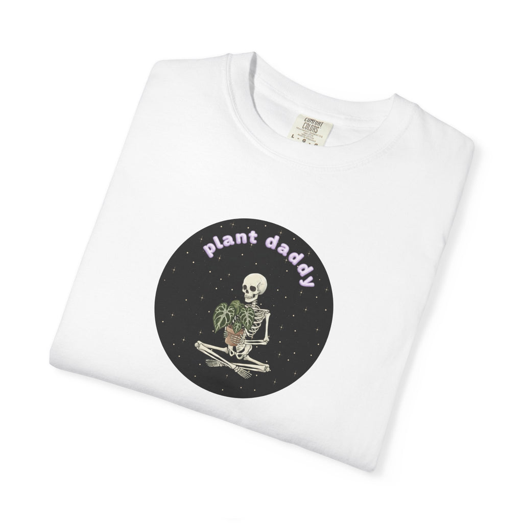 Plant Daddy T-Shirt | Skeleton Holding Plant Tee