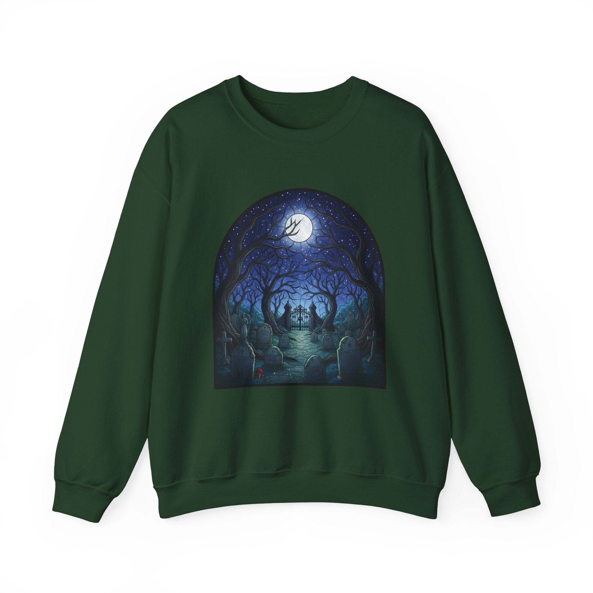 Moonlit Graveyard Crewneck Sweatshirt