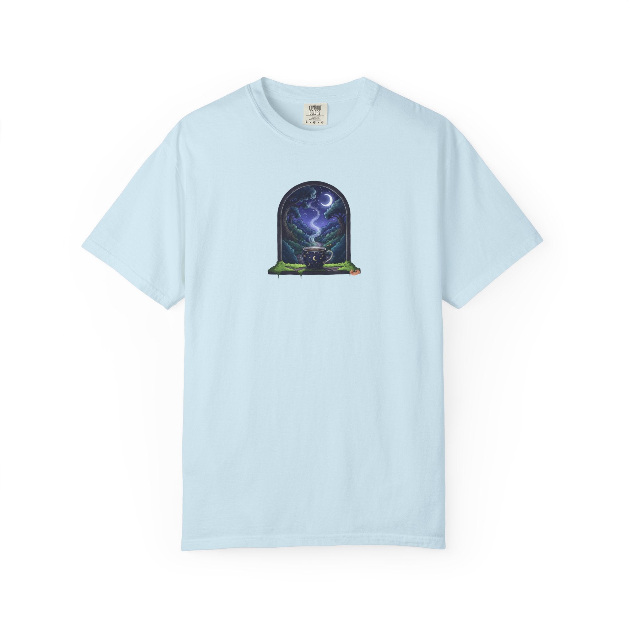 Mystic Night T-Shirt | Coffee with Forest View