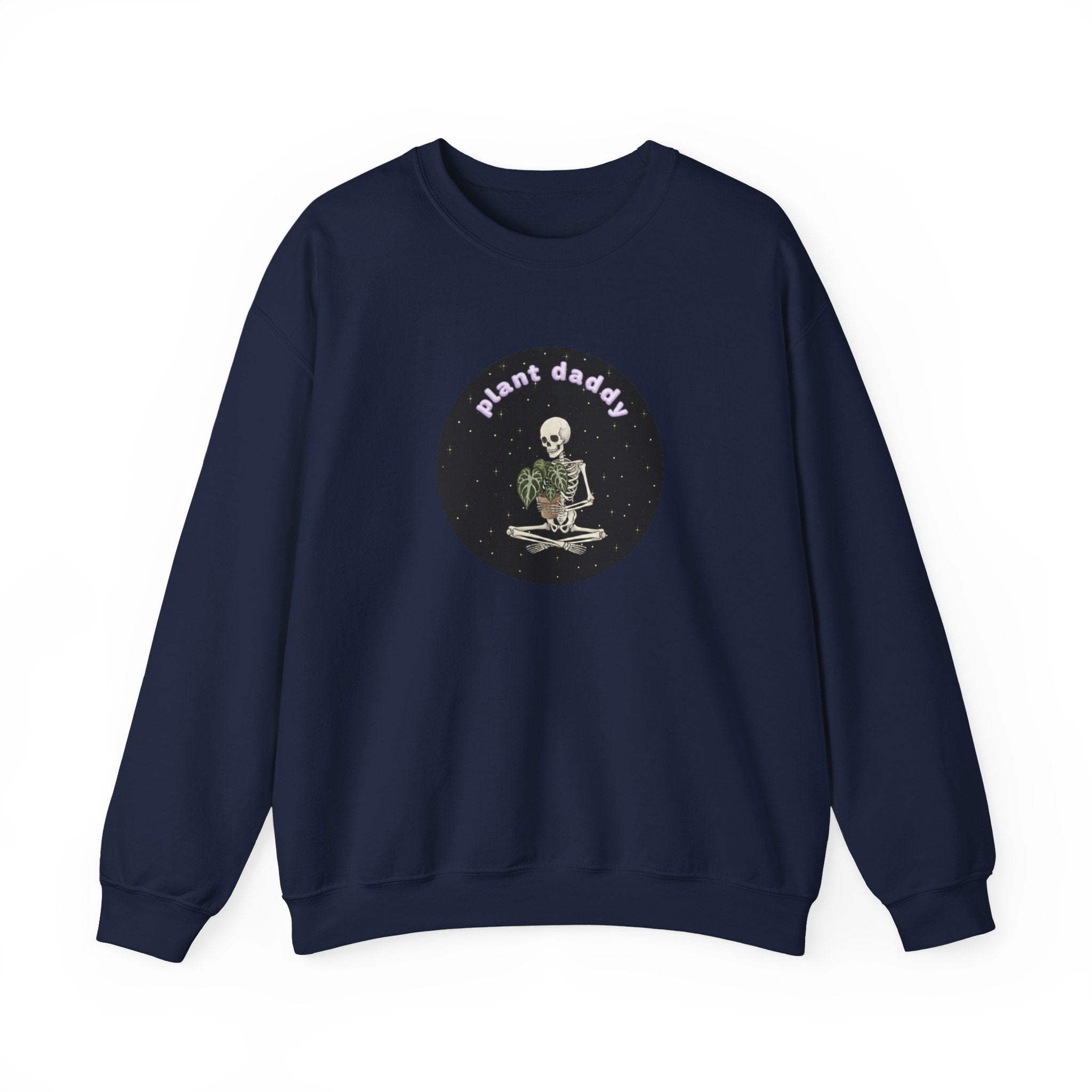 Plant Daddy Crewneck Sweatshirt | Retro Skeleton Plant Pullover