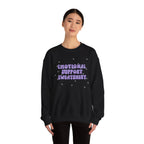 Emotional Support Sweatshirt | Cozy Crewneck Pullover for Comfort & Self-Care