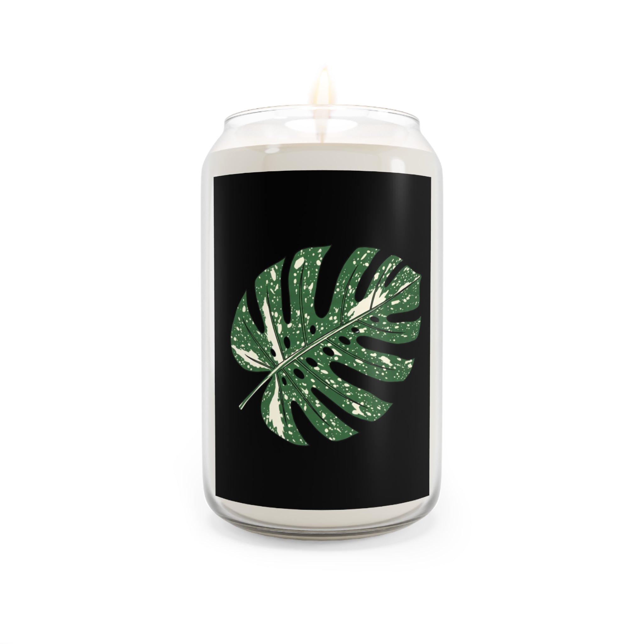Monstera Thai Constellation Leaf Scented Soy Candle | 13.75oz Aromatherapy Candle for Home Décor