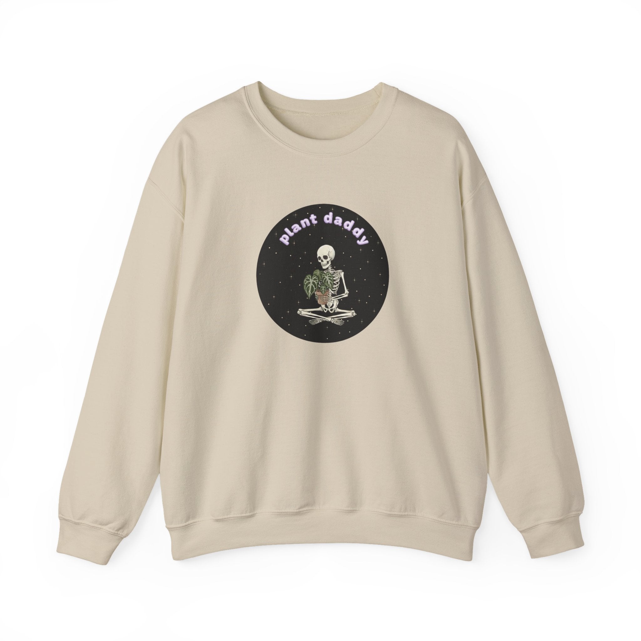Plant Daddy Crewneck Sweatshirt | Retro Skeleton Plant Pullover