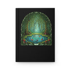 Enchanted Willow Tree Forest Koi Pond Notebook
