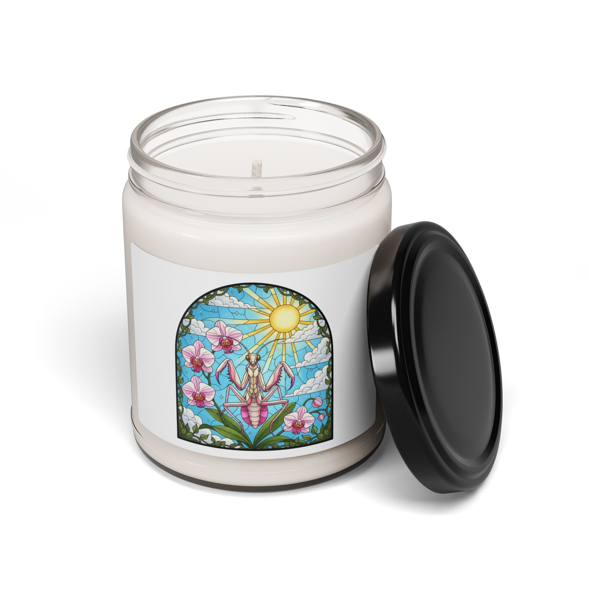 Orchid Praying Mantis Scented Soy Candle 9oz