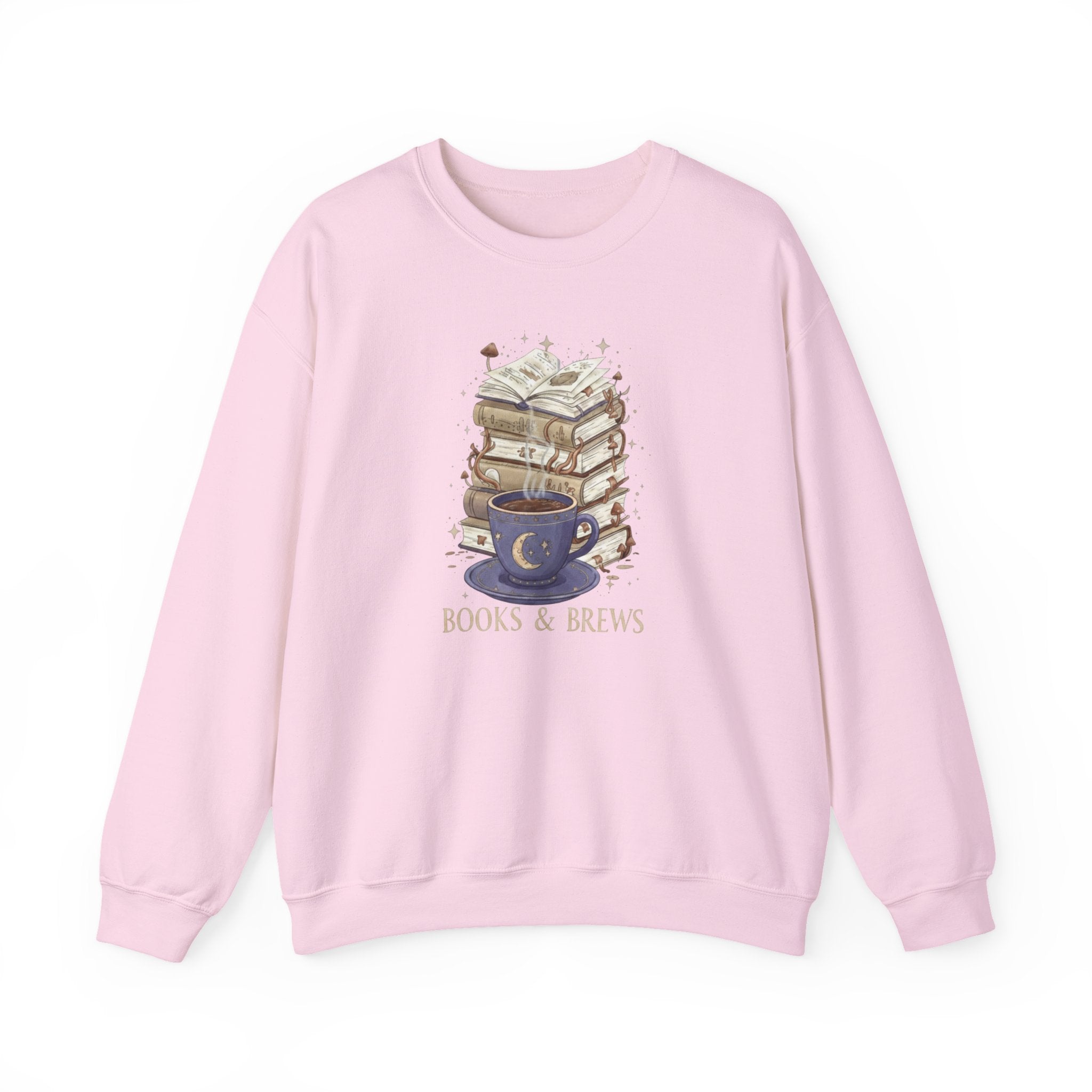 Books & Brews Sweatshirt | Cozy Book Lover Coffee Crewneck