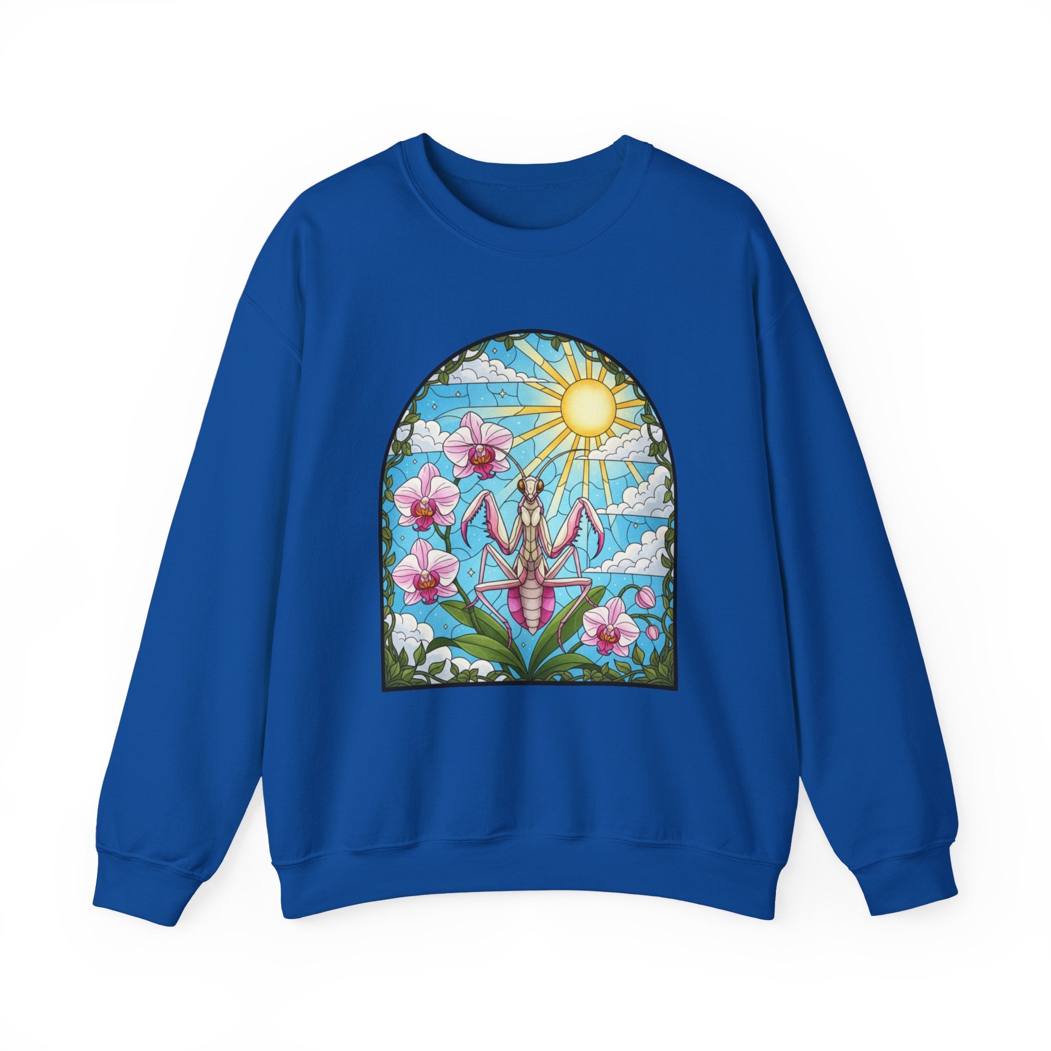 Praying Mantis Stained Glass Sweatshirt