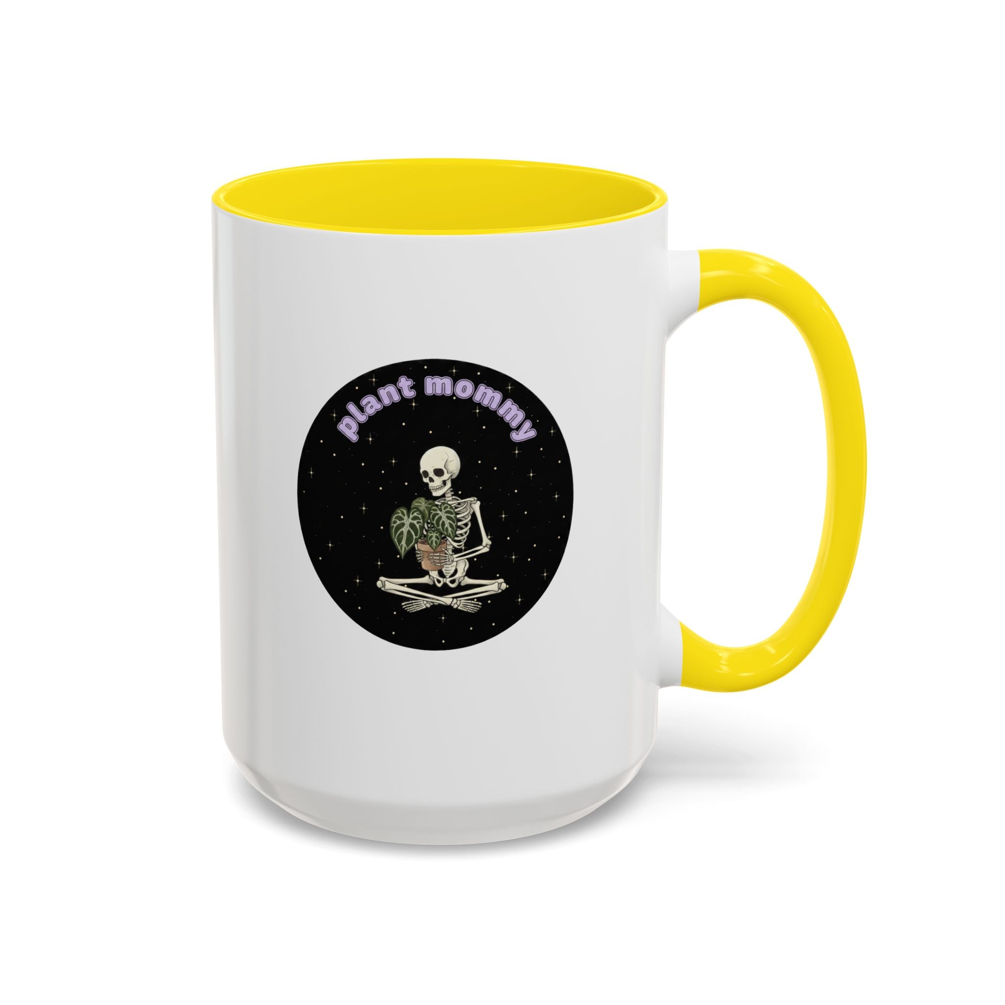 Plant Mommy Coffee Mug | Skeleton with Potted Plant (11/15oz)