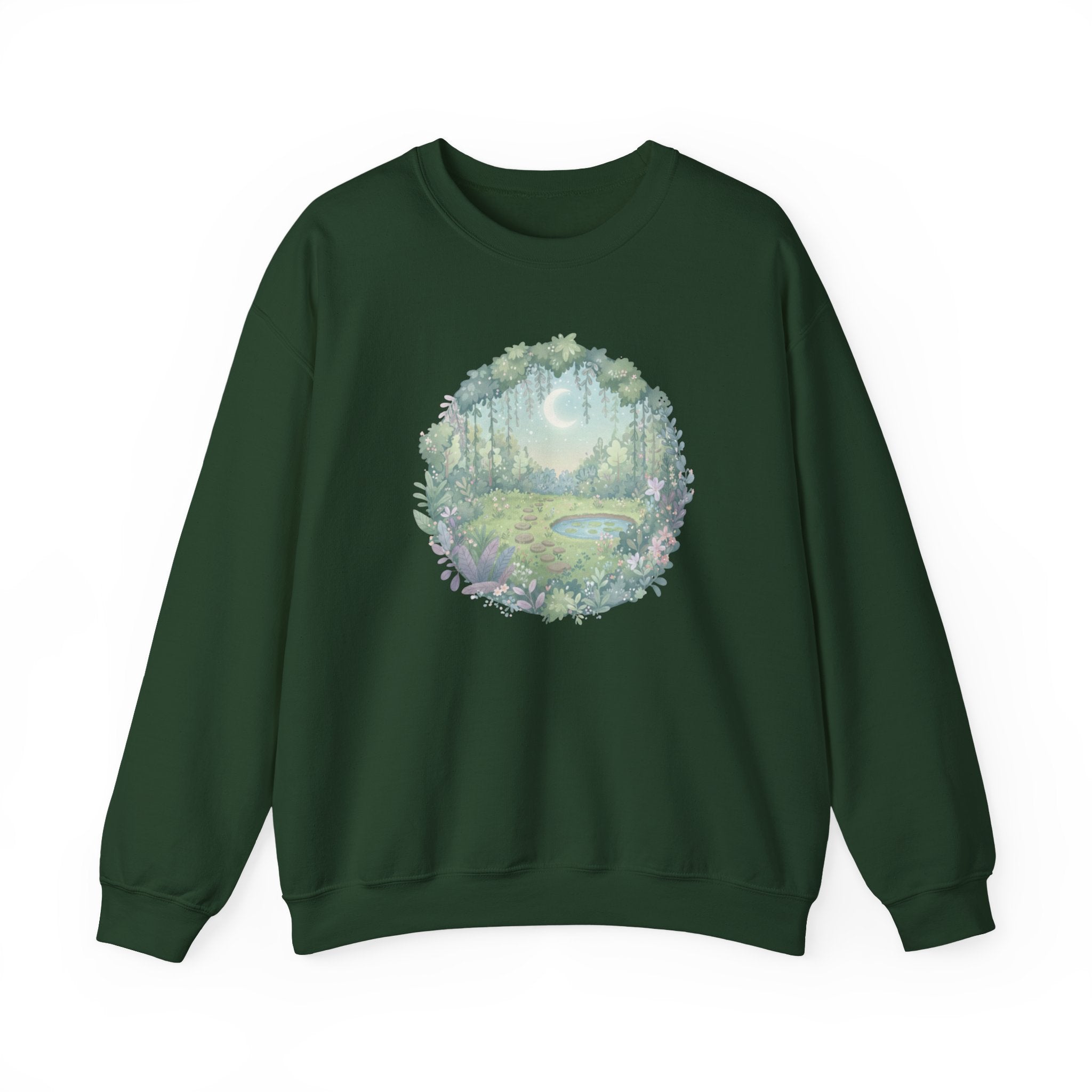 Moonlit Pond Crewneck Sweatshirt