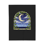 Moonlit Window Velveteen Blanket Plush Throw
