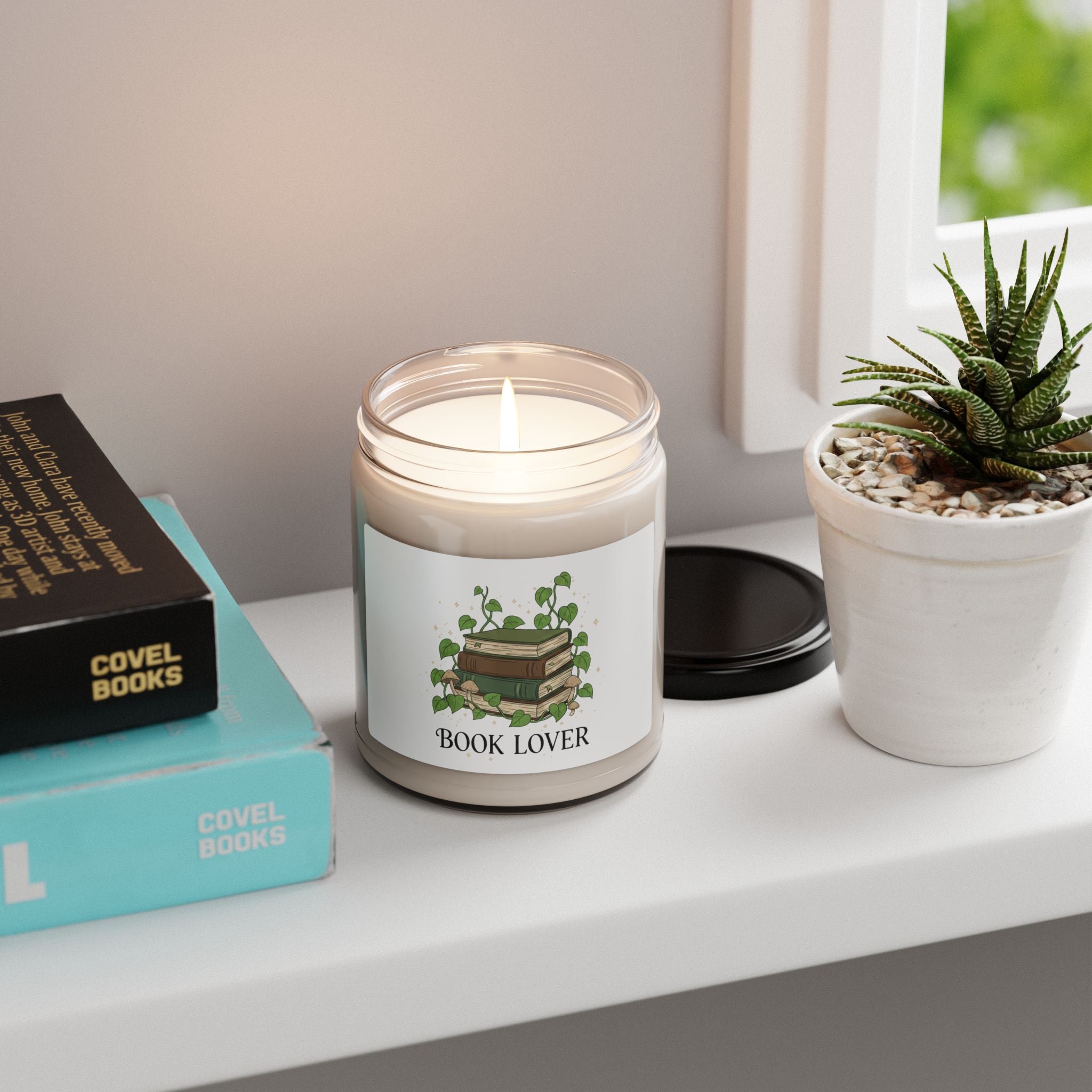 Book Lover Soy Candle | 9oz Scented Jar Candle for Readers