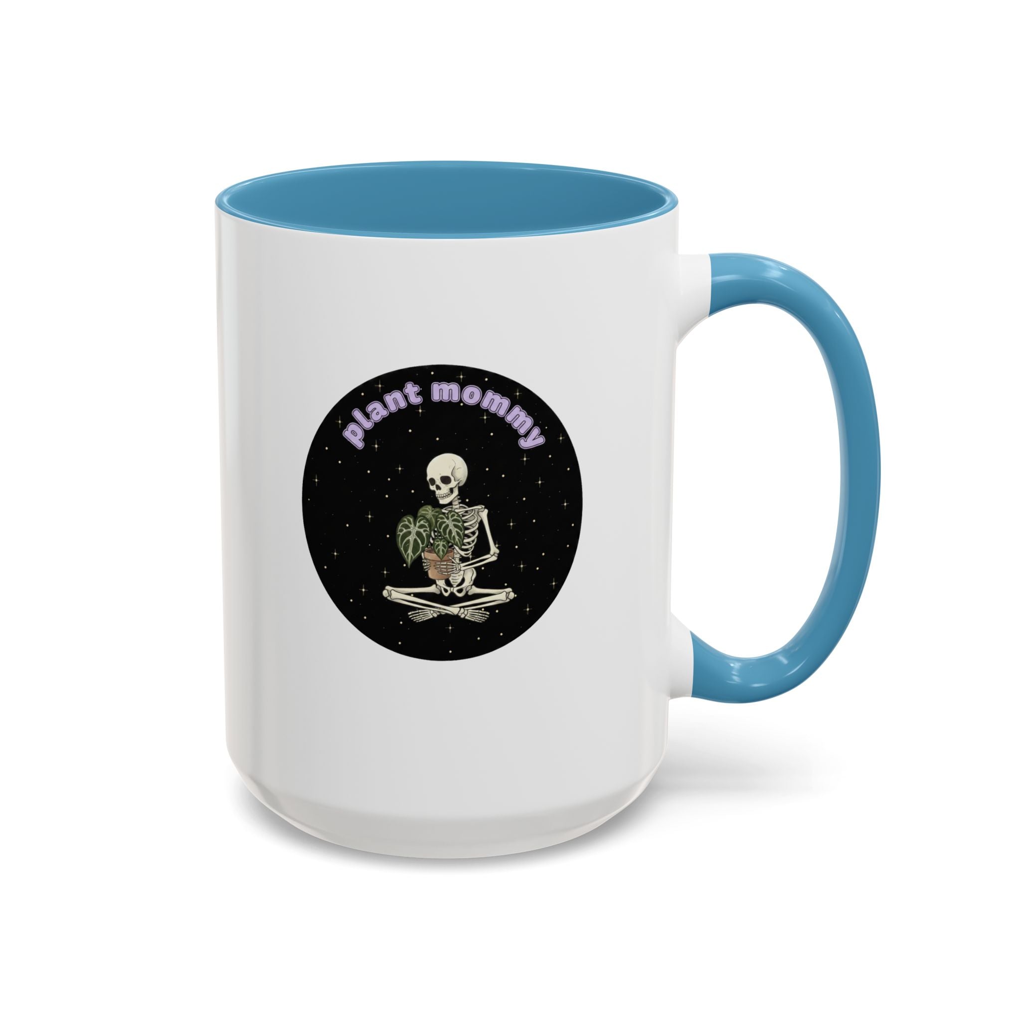 Plant Mommy Coffee Mug | Skeleton with Potted Plant (11/15oz)