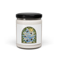 Bees & Pothos Stained Glass Art Scented Soy Candle | 9oz Floral Aromatherapy Jar