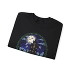 Haunted House Halloween Sweatshirt | Moonlit Spooky Crewneck