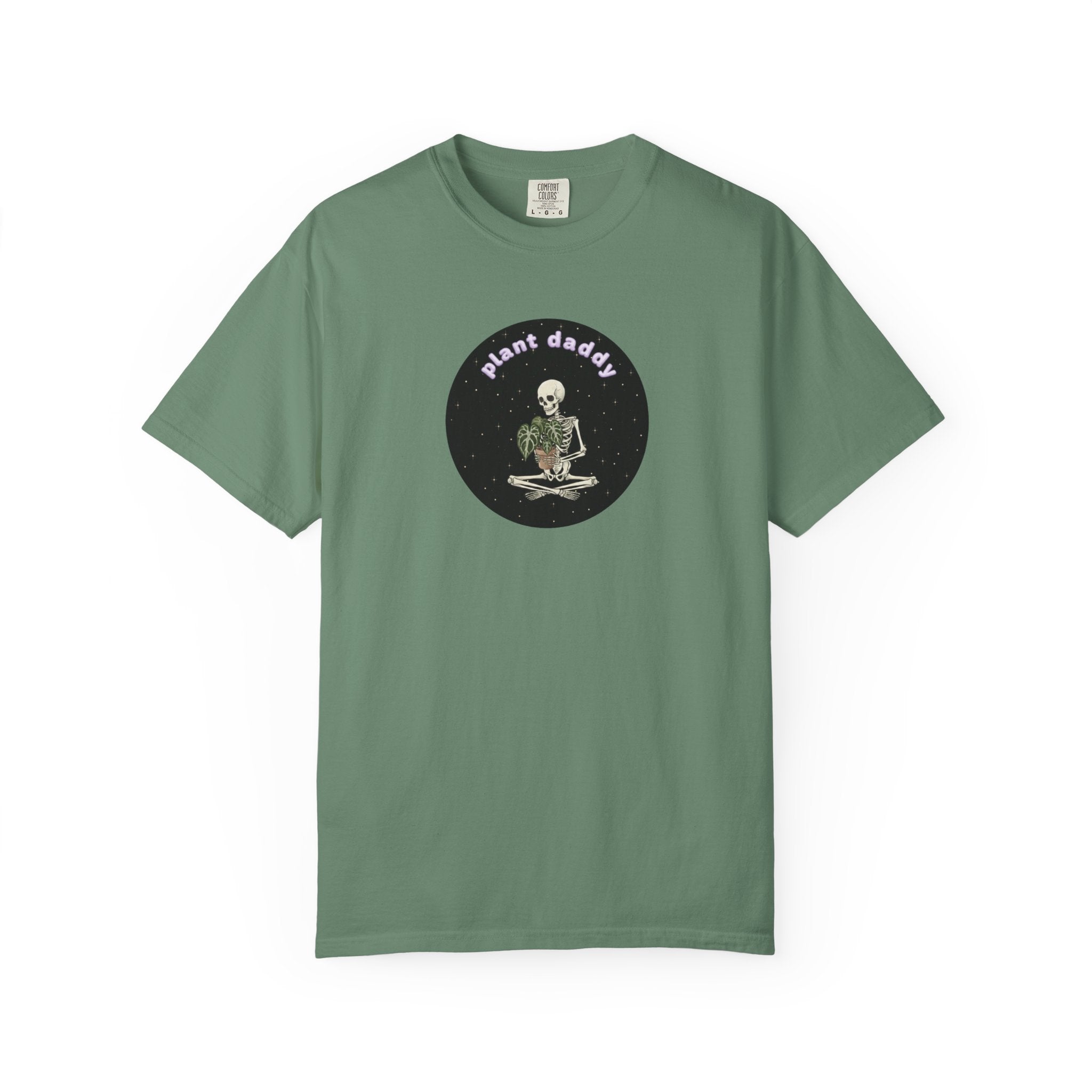 Plant Daddy T-Shirt | Skeleton Holding Plant Tee