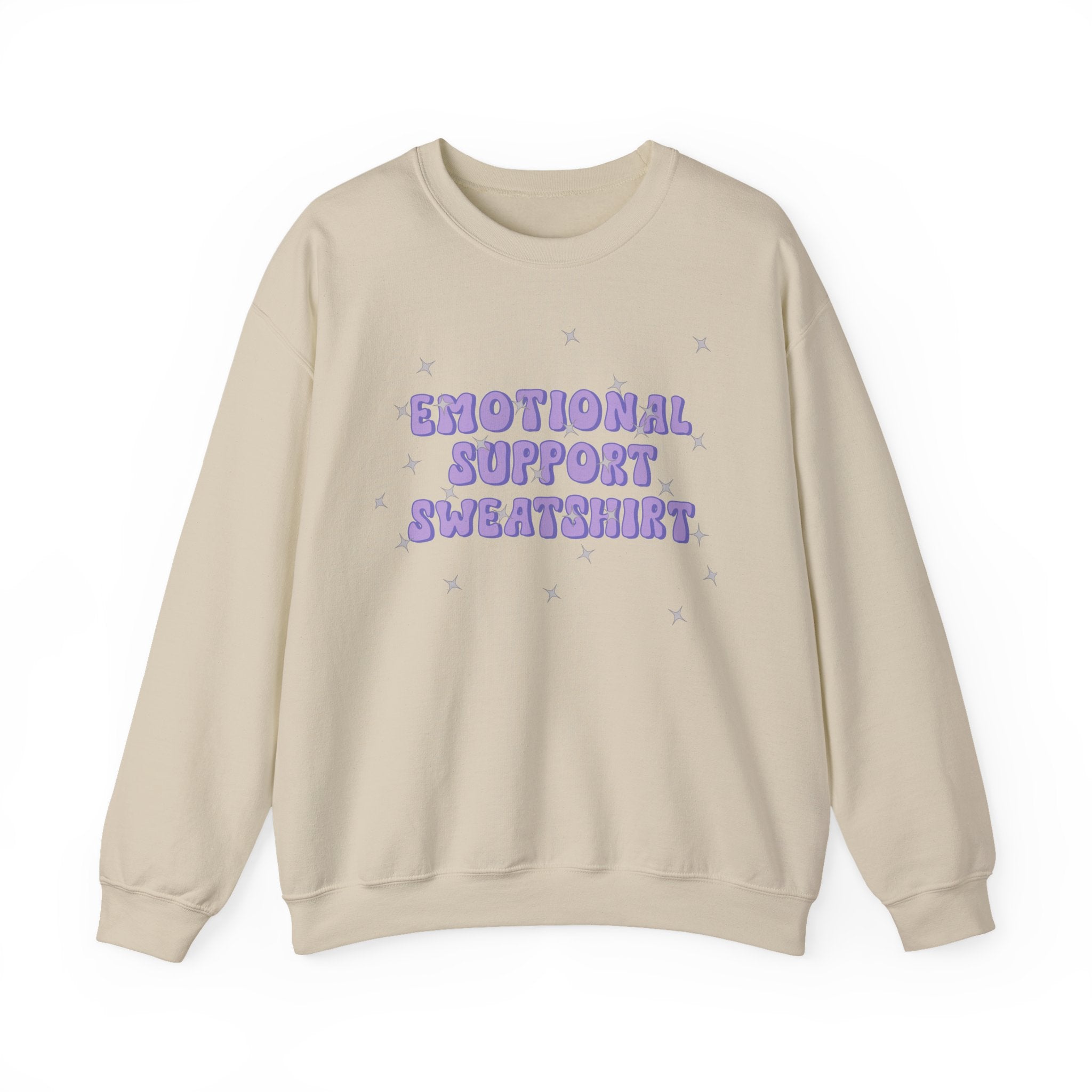 Emotional Support Sweatshirt | Cozy Crewneck Pullover for Comfort & Self-Care