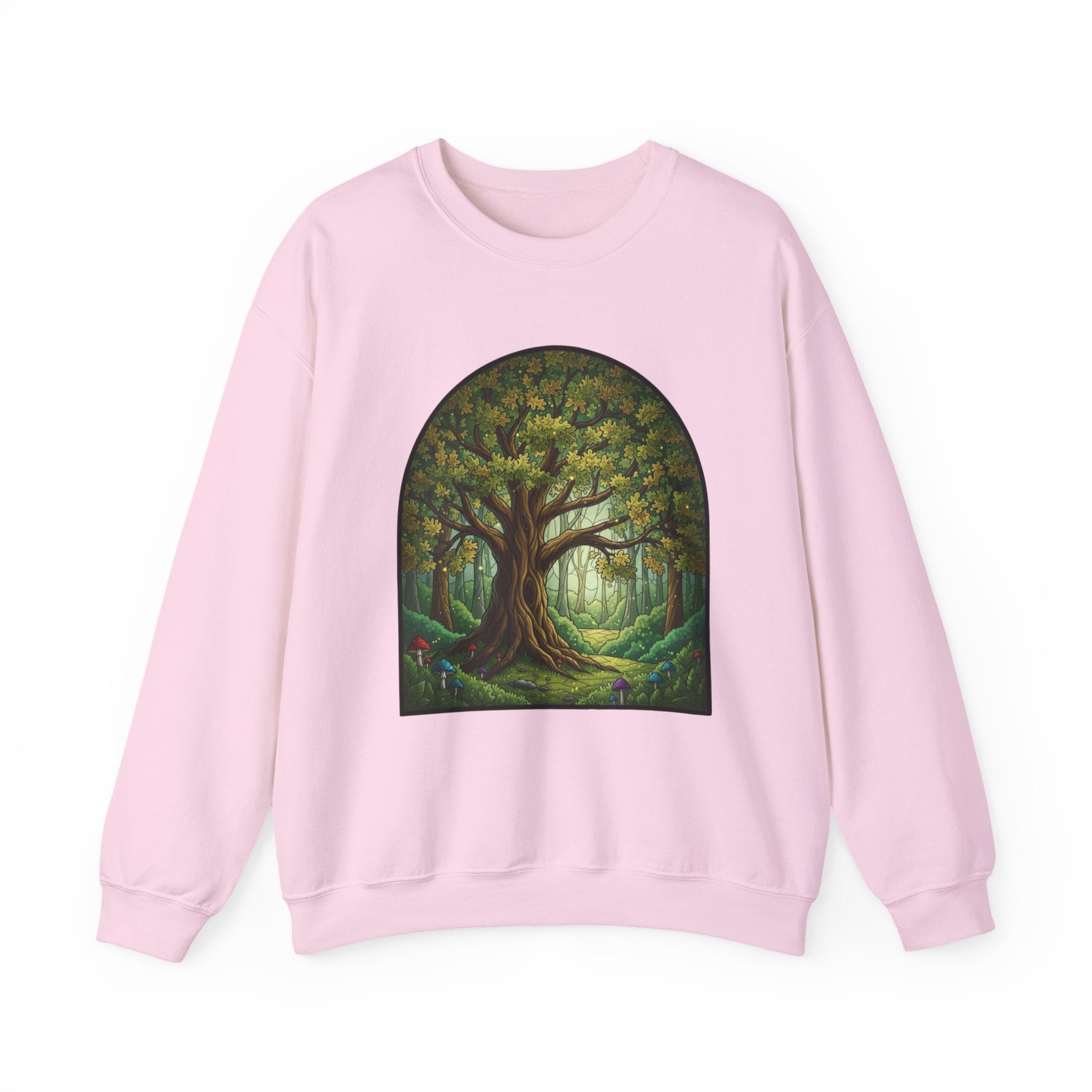 Enchanted Forest Tree Sweatshirt | Mystical Woodland Crewneck
