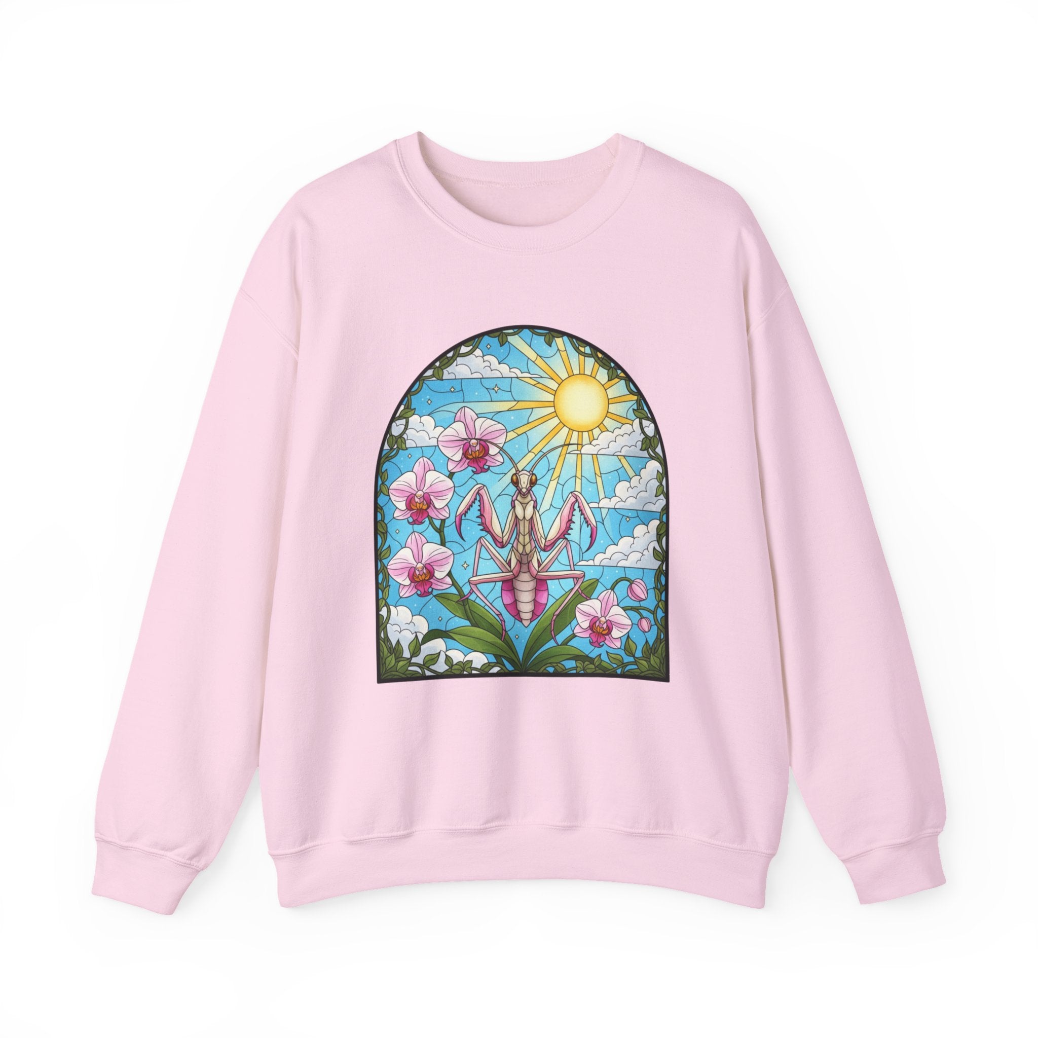 Praying Mantis Stained Glass Sweatshirt