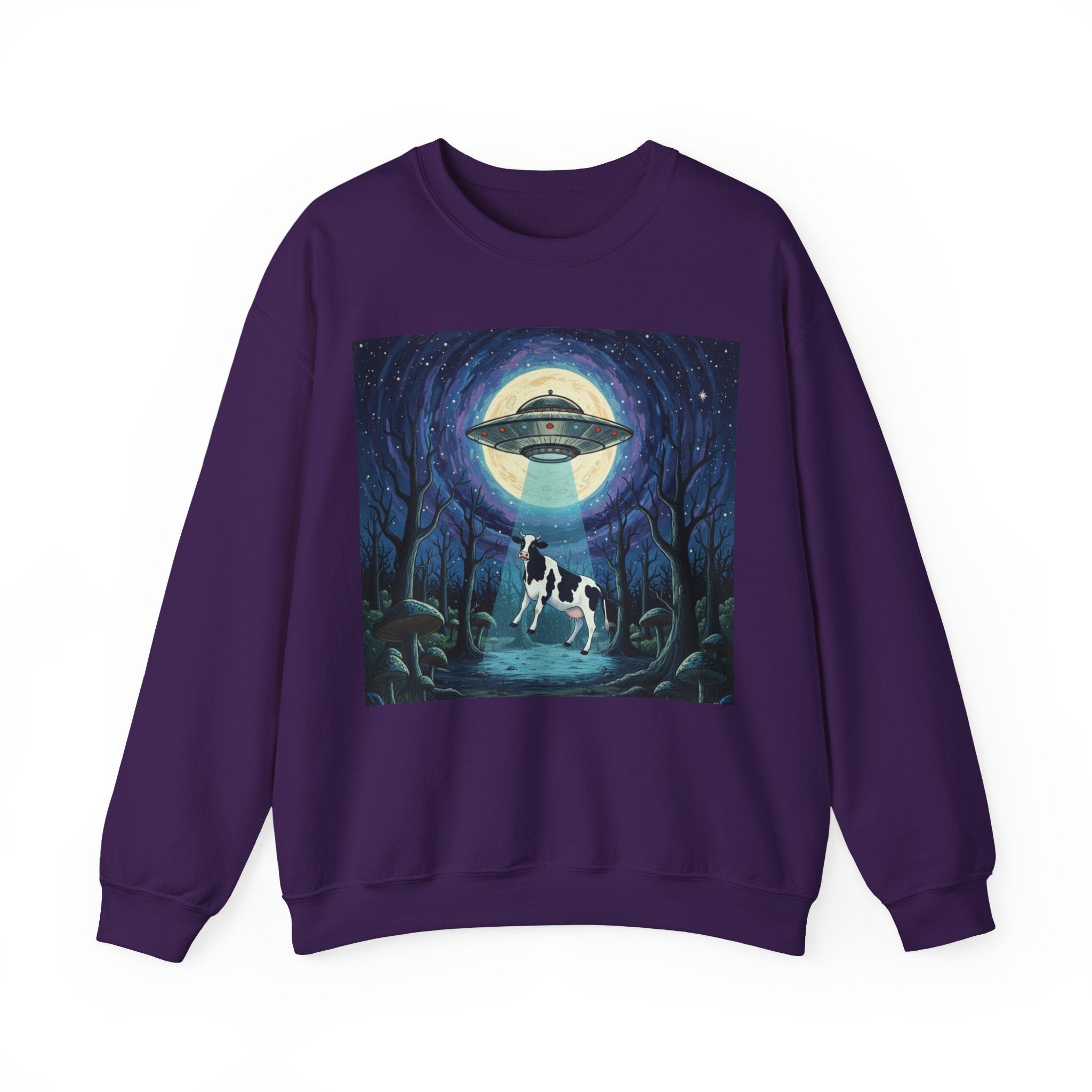 UFO Cow Abduction Crewneck Sweatshirt