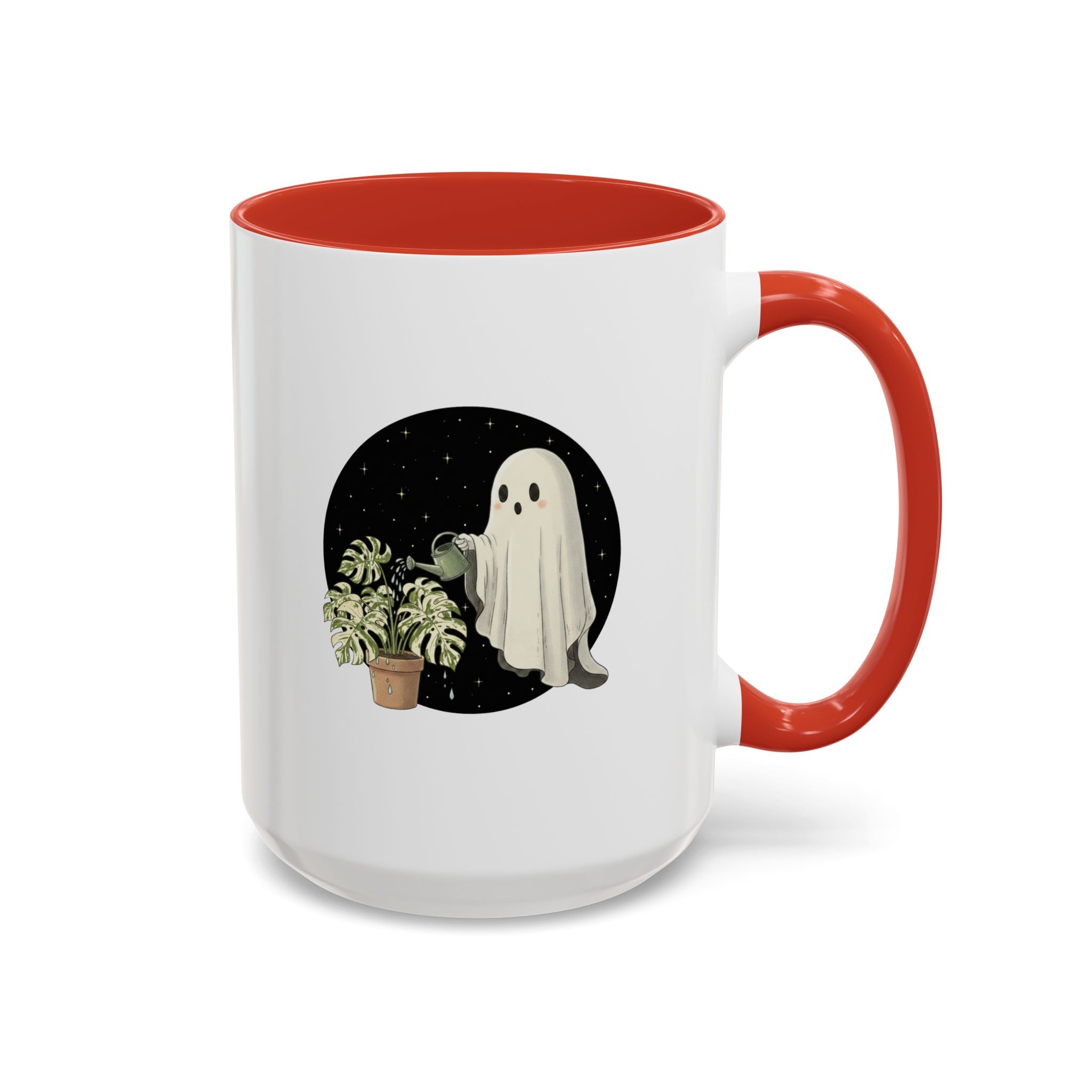 Ghost Plant Lover Coffee Mug | Cute Ghost Watering Houseplants (11/15oz)