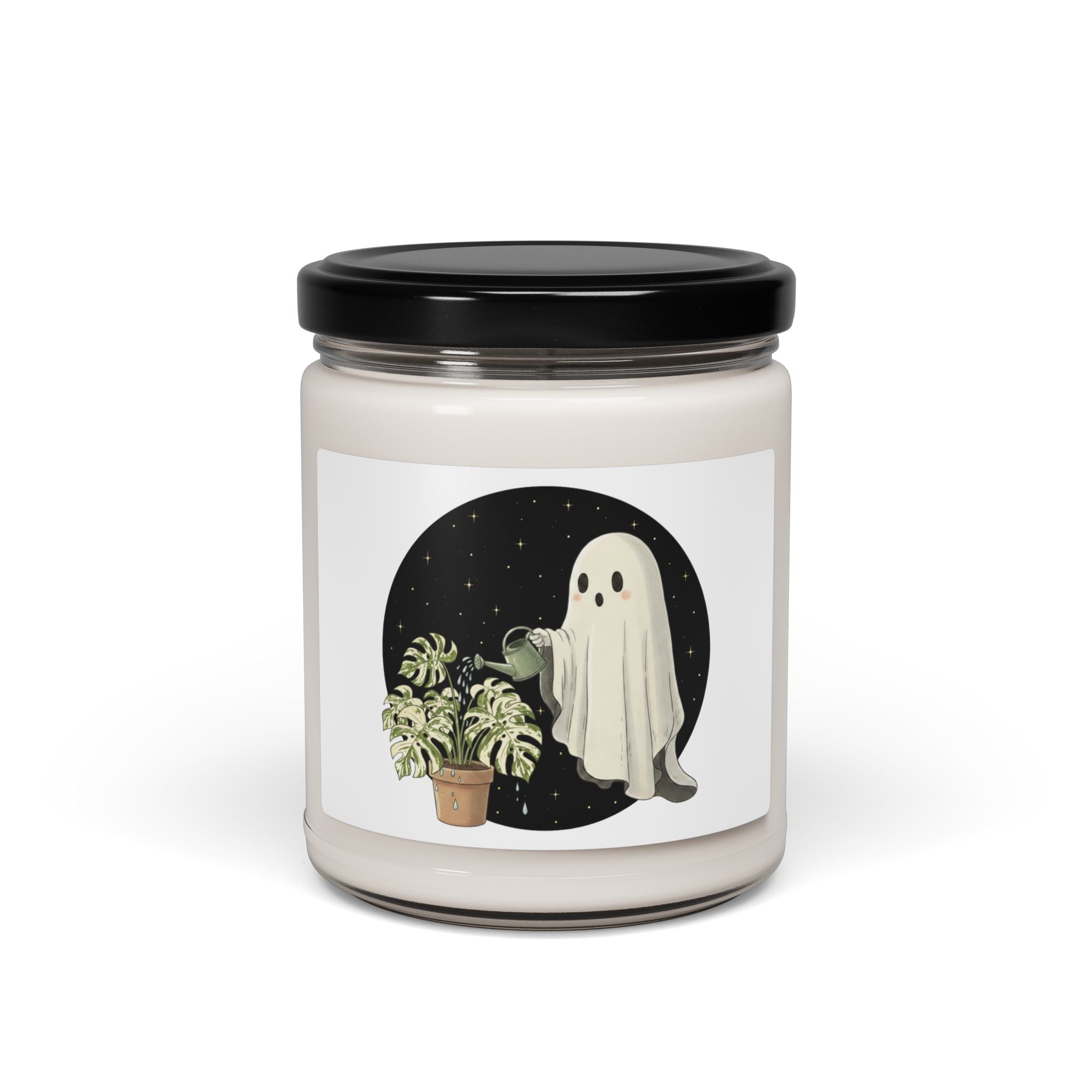 Ghostly Plant Care Soy Candle 9oz Scented Jar