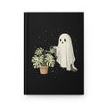 Ghost Plant Watering Hardcover Journal | Cute Spooky Botanical Notebook for Plant Lovers